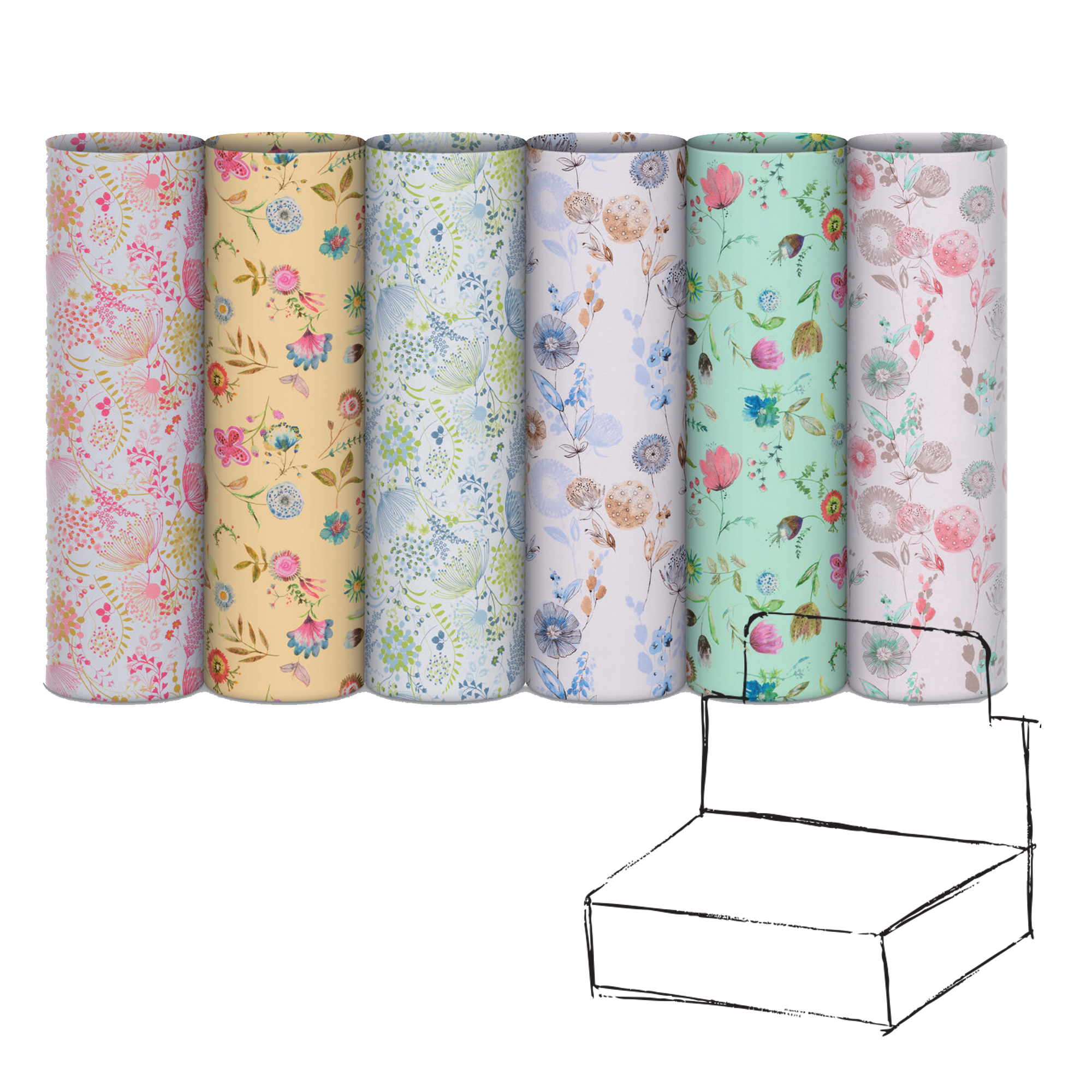Carta regalo riciclata Fiori di campo - 100 …
