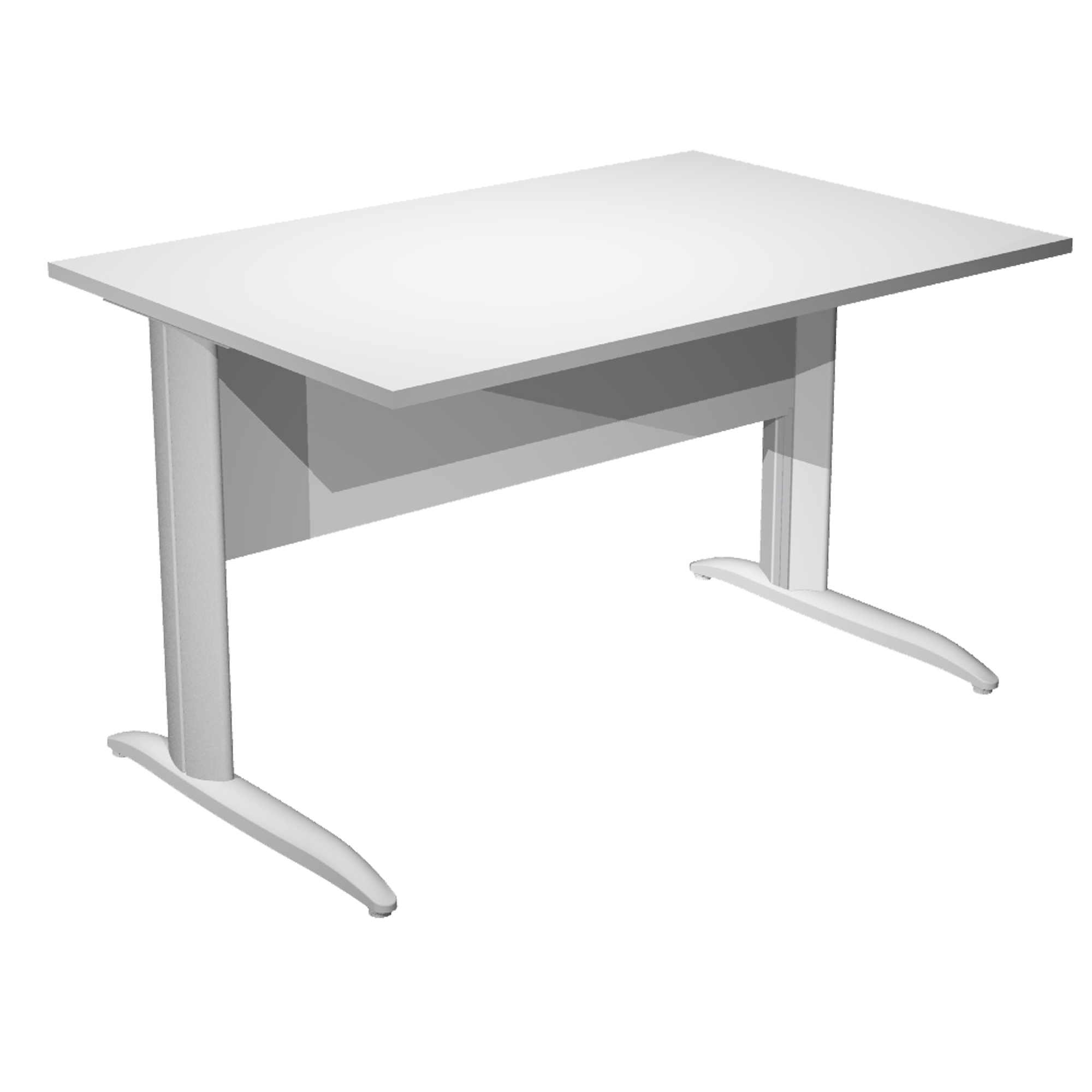 Scrivania lineare Easy - 120 x 80 x …