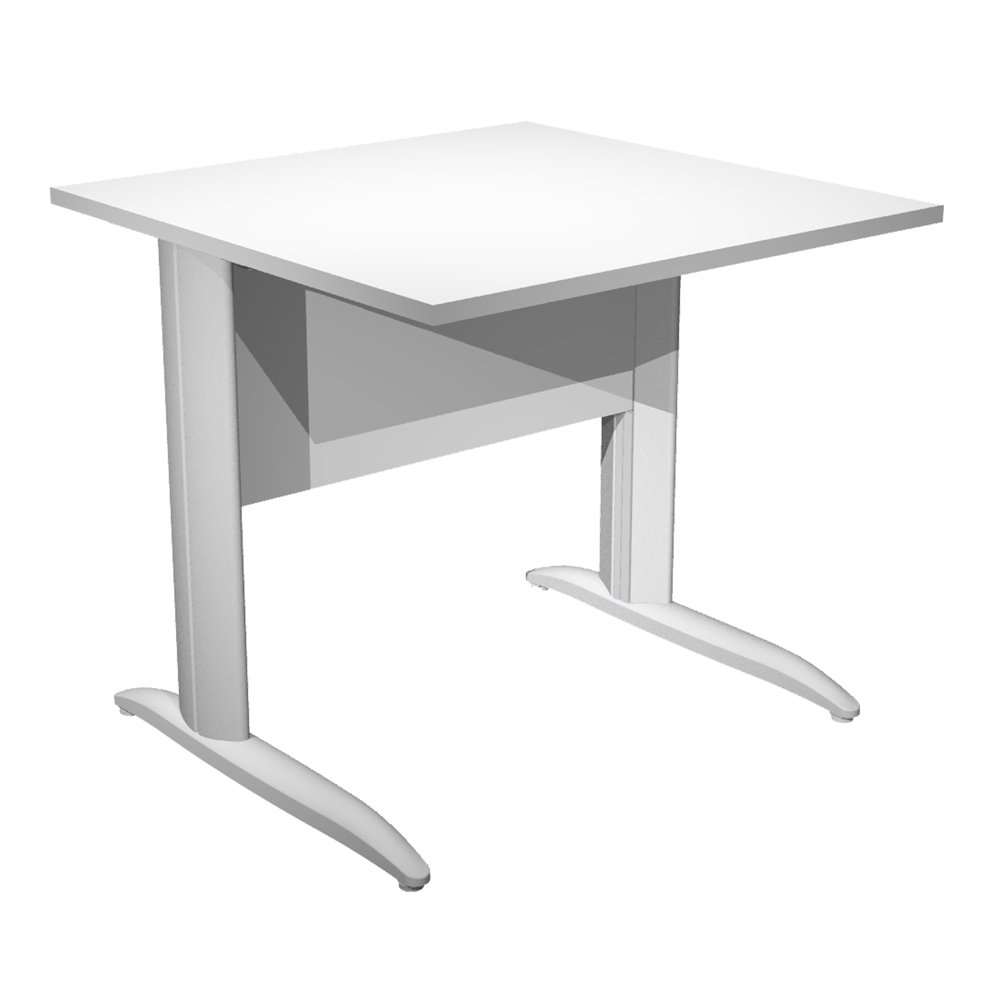 Scrivania lineare Easy - 80 x 80 x …
