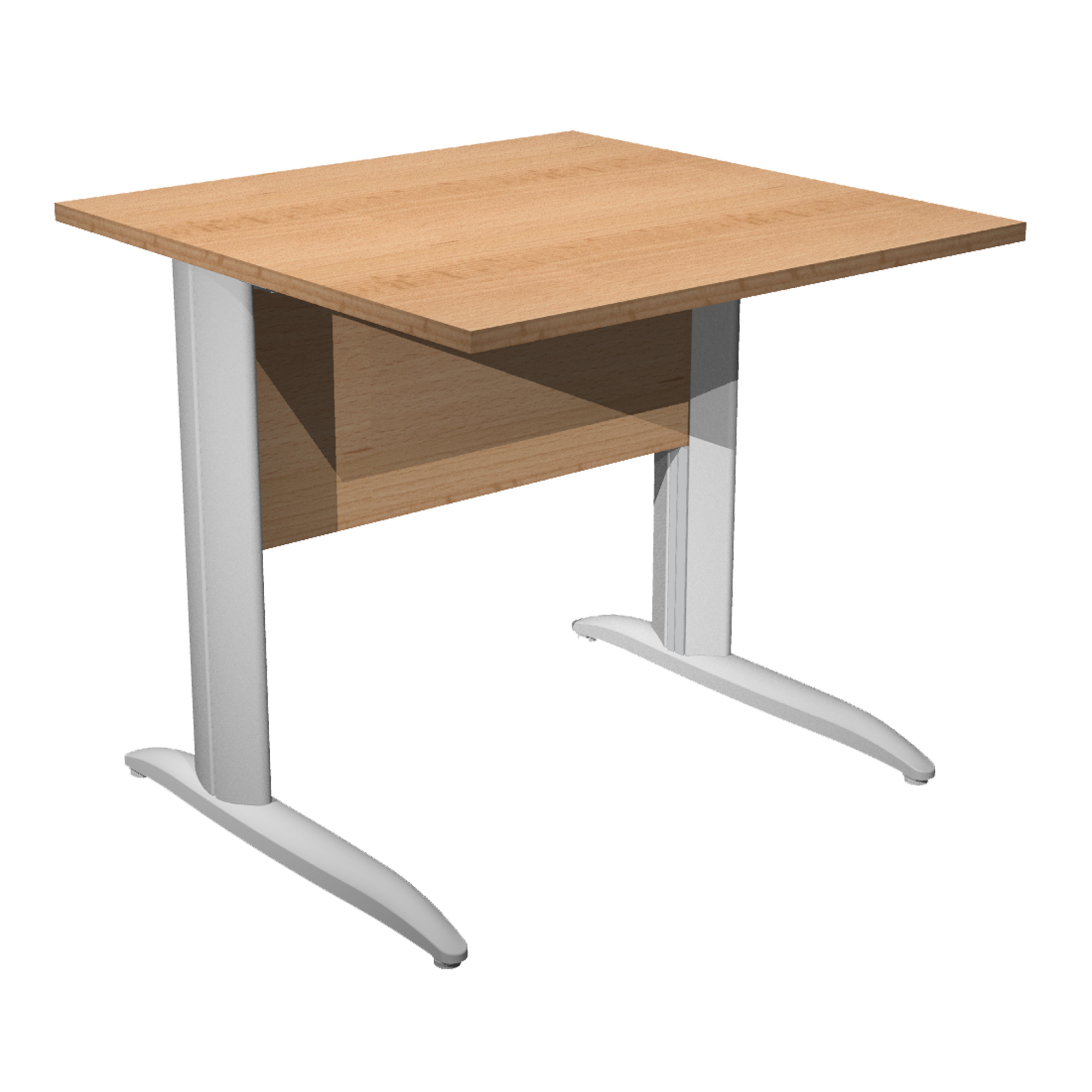 Scrivania lineare Easy - 80 x 80 x …
