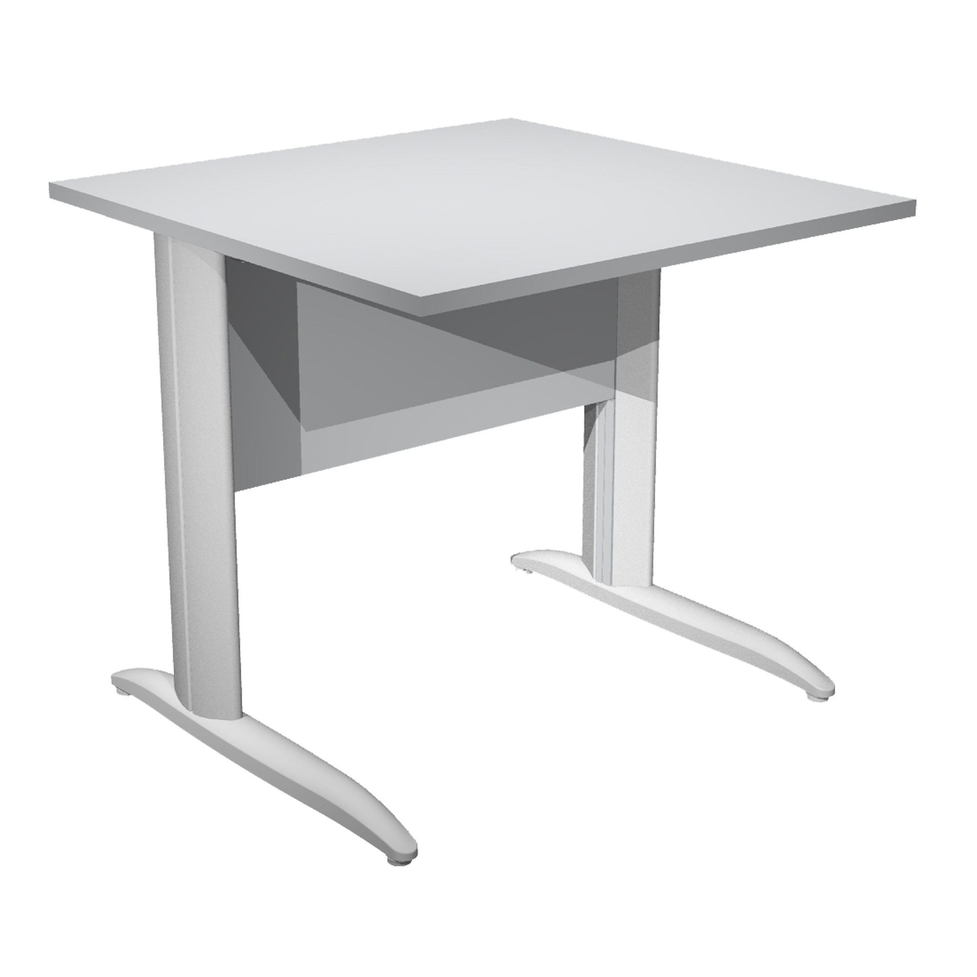 Scrivania lineare Easy - 80 x 80 x …