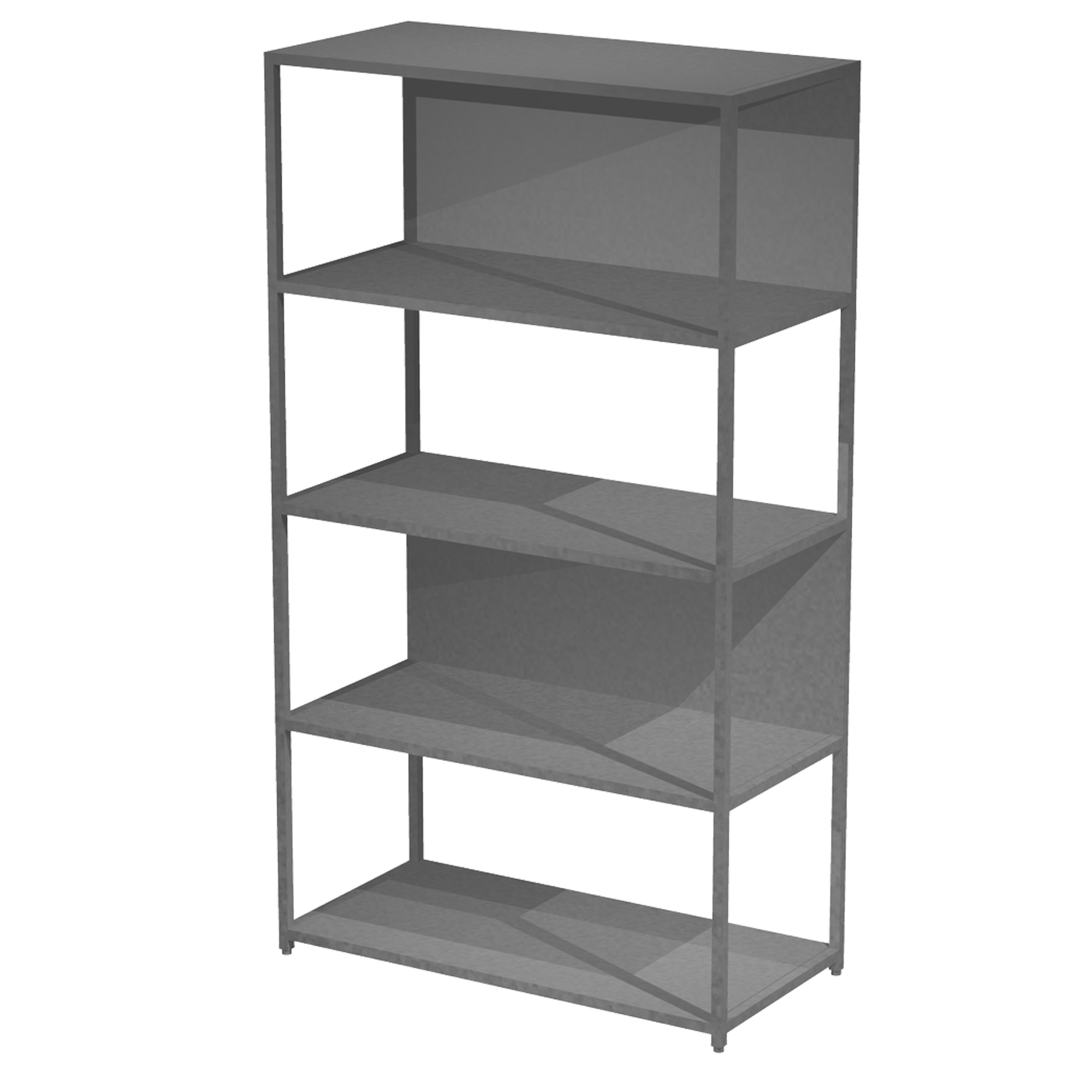 Libreria 5 ripiani Modular - 90 x 44 …