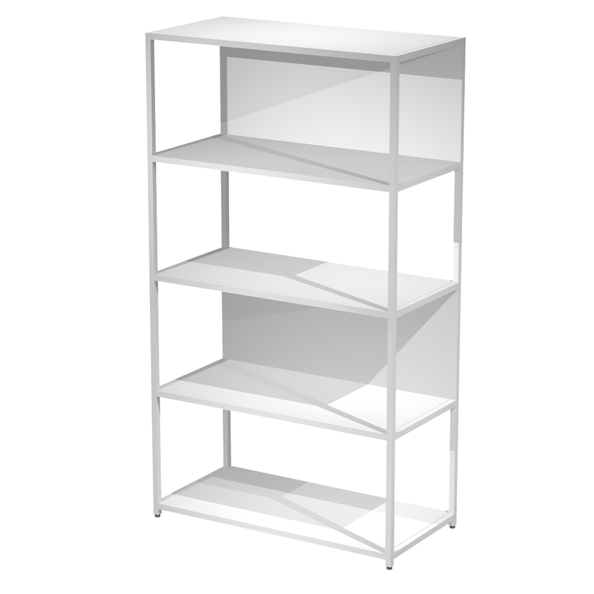 Libreria 5 ripiani Modular - 90 x 44 …