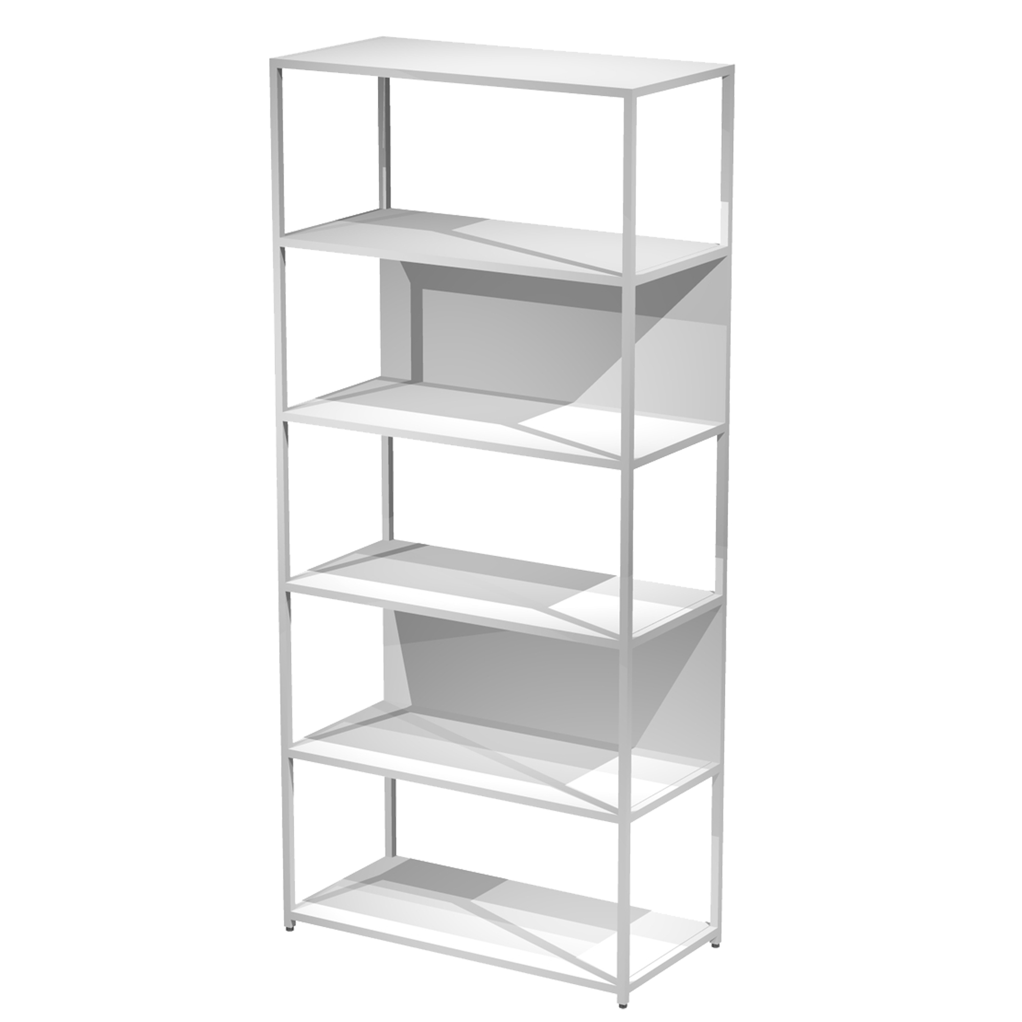 Libreria 6 ripiani Modular - 90 x 44 …