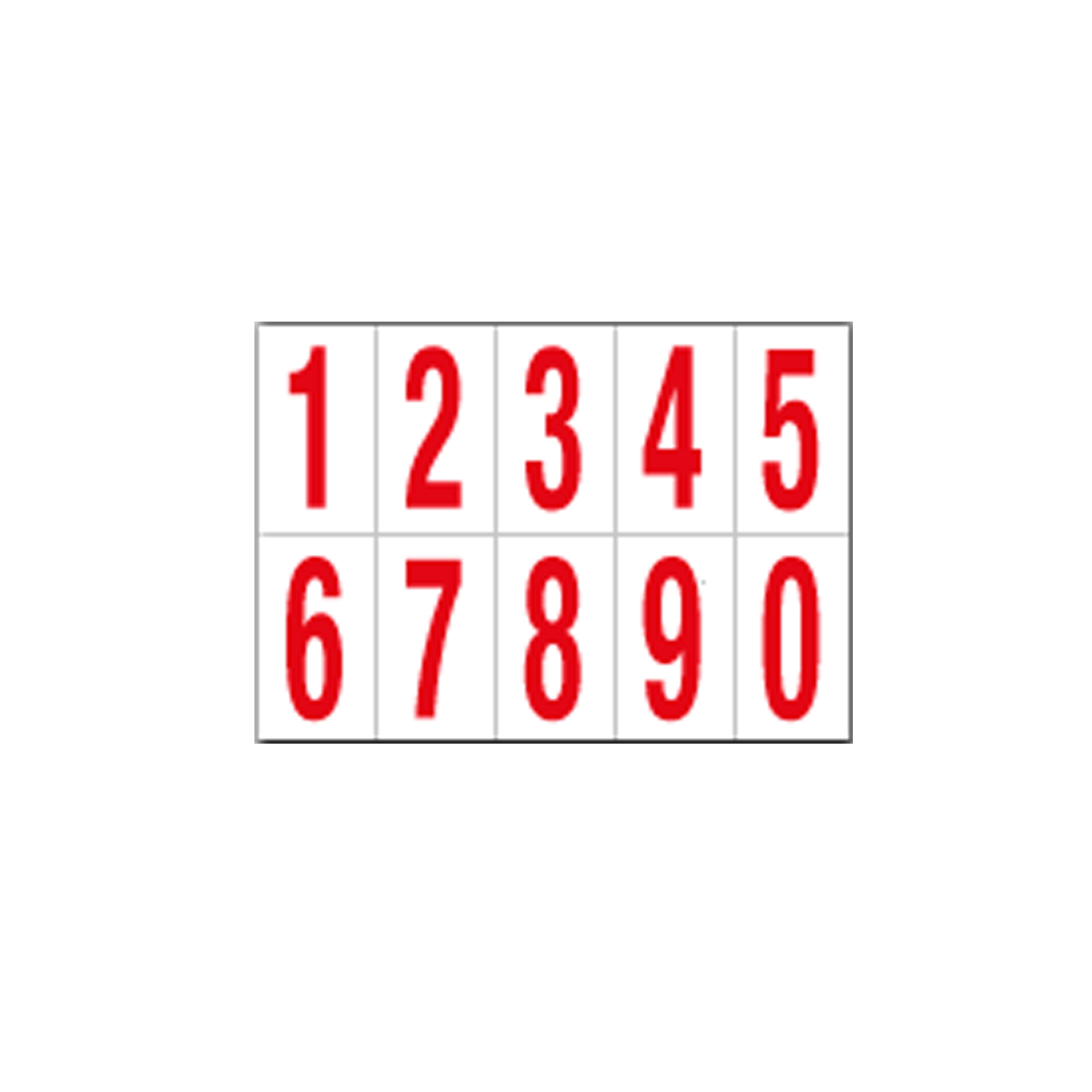 Numeri adesivi da 0 a 9 - in …