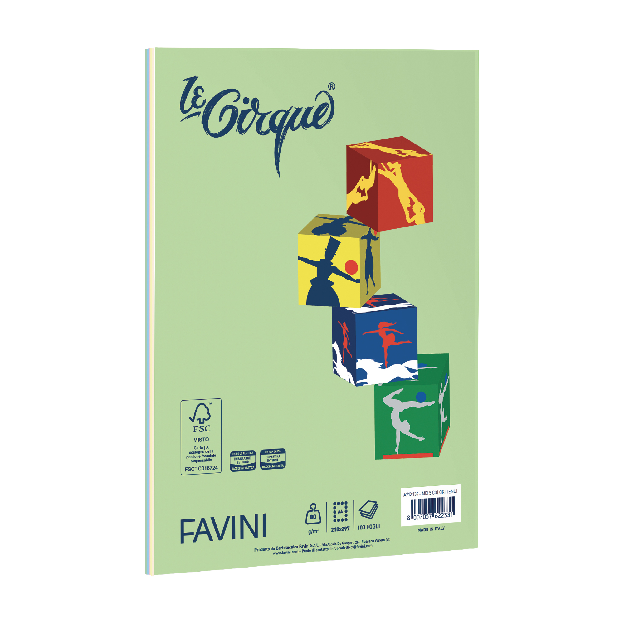 Carta LE SMALL CIRQUE A4 80gr 100fg mix …