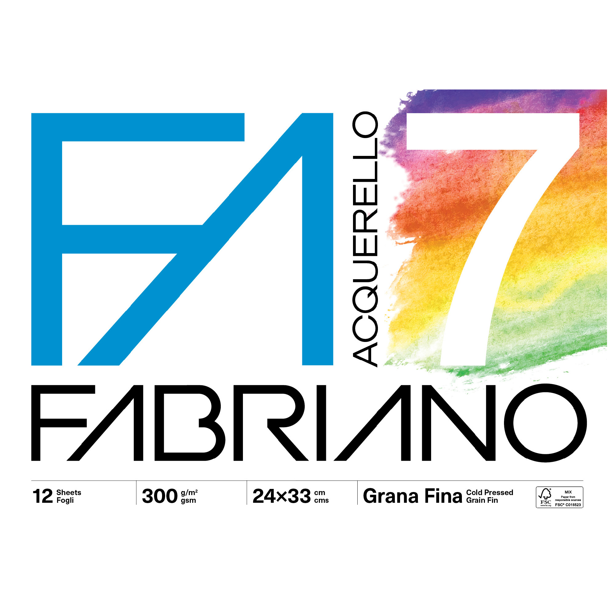Blocco acquerello F7 - 24 x 33cm - …