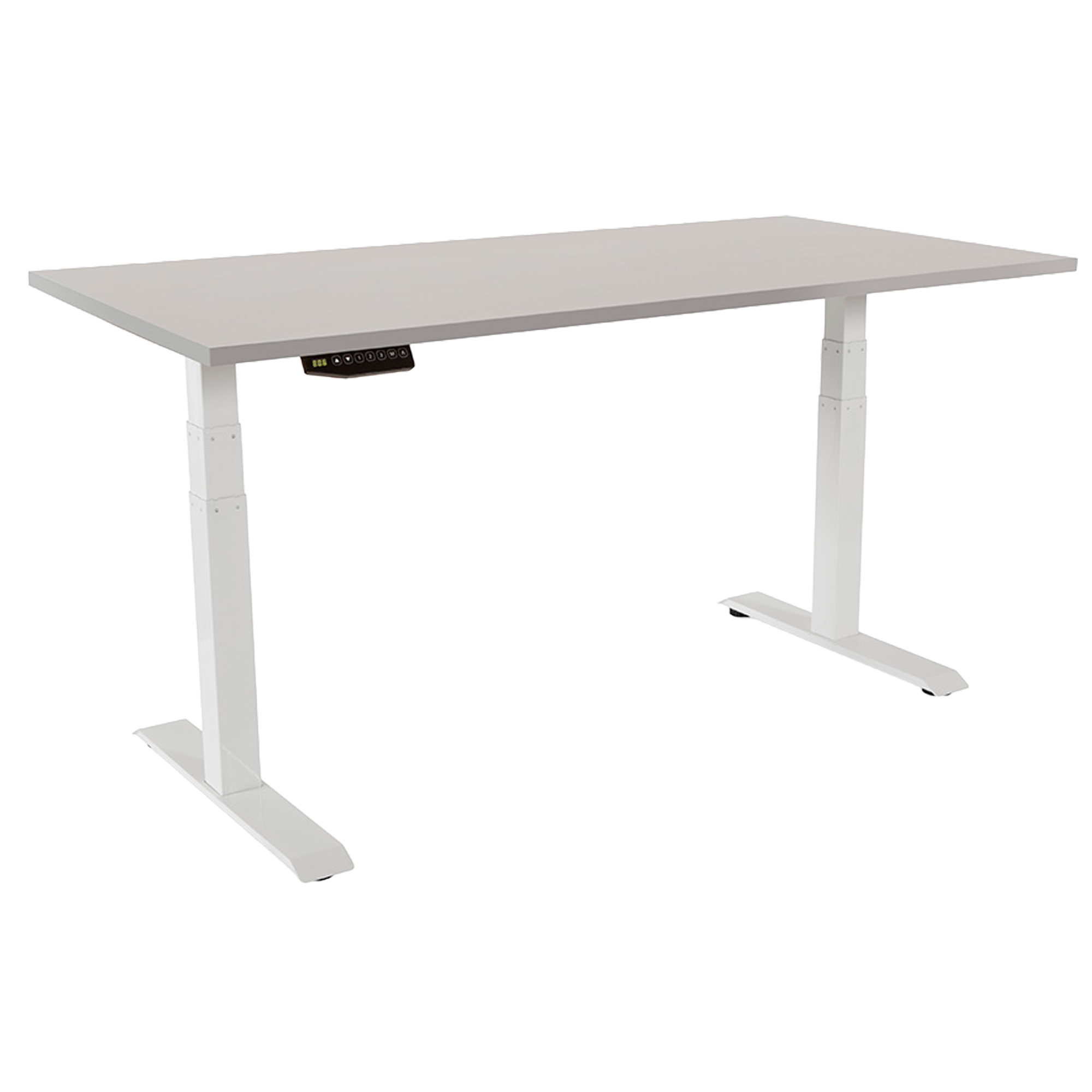 Scrivanie motorizzate regolabili in altezza 160x80x116cm Grigio