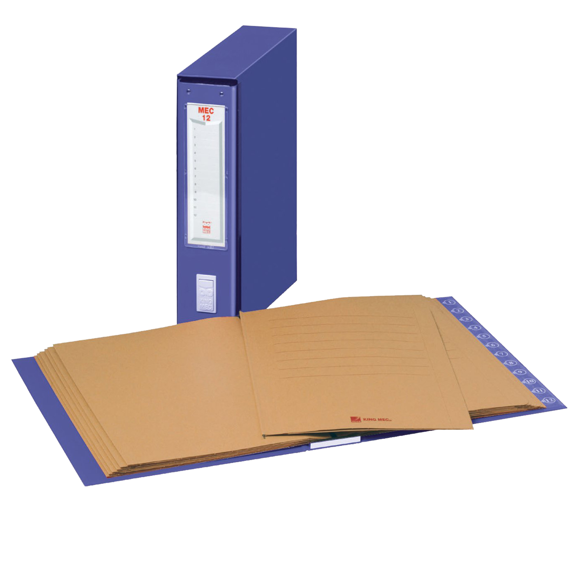 Classificatore numerico Mec - 12 cartelline 3 lembi …