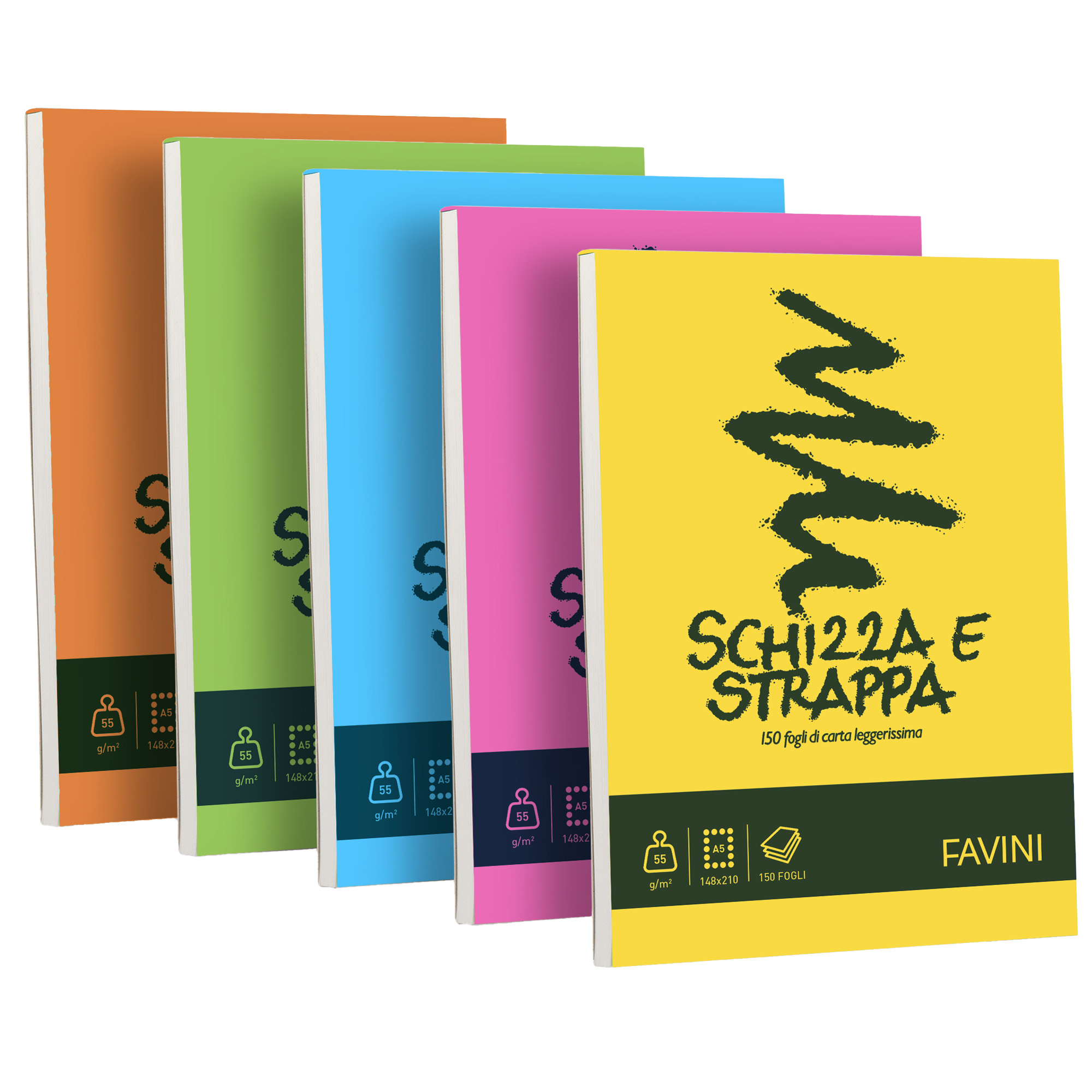Blocco Schizza & Strappa - A5 - 150 …