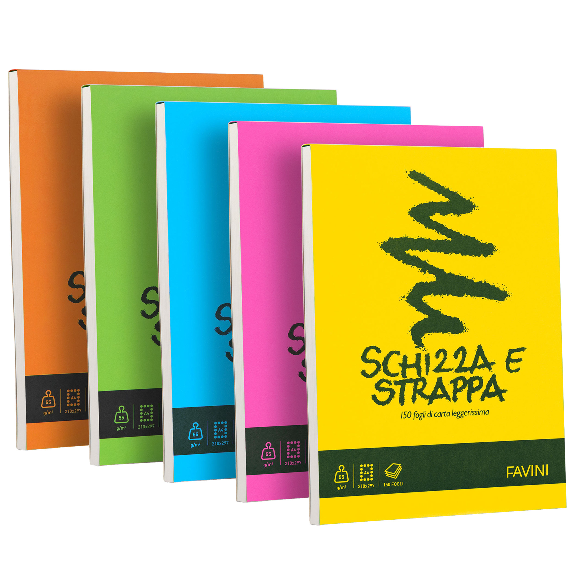 Blocco Schizza & Strappa - A4 - 210 …