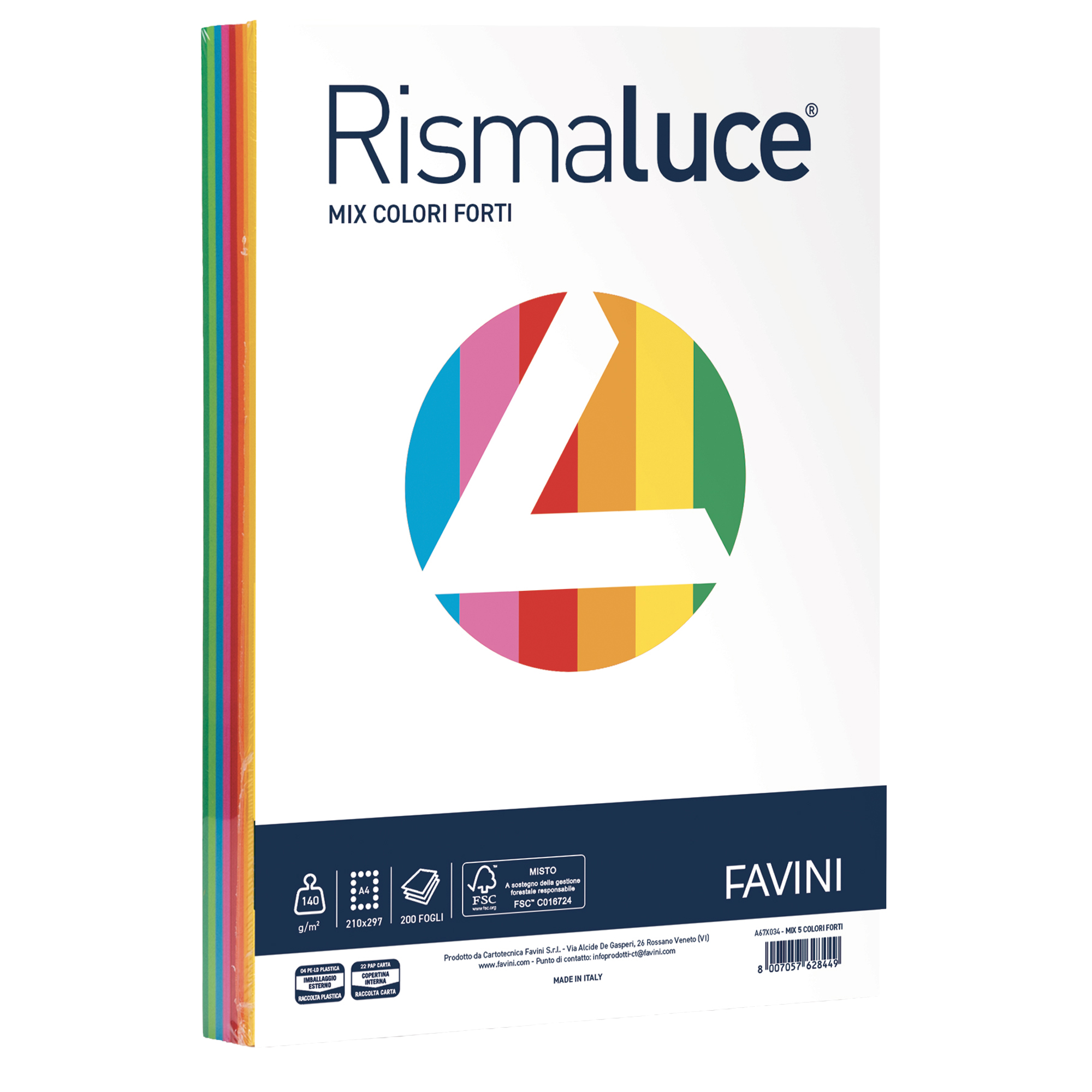 FAVINI Rismaluce Mix - 6 colori - A3 …