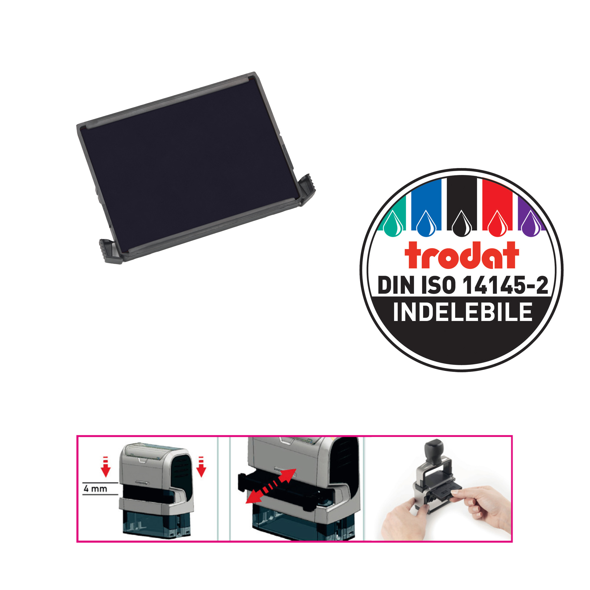 Tampone di ricambio Trodat Printy 6/4927 - nero …