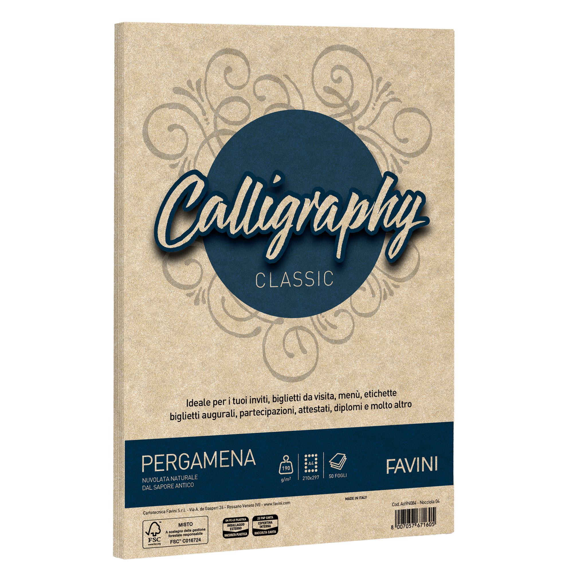 Carta Calligraphy pergamena - A4 - 190 gr …