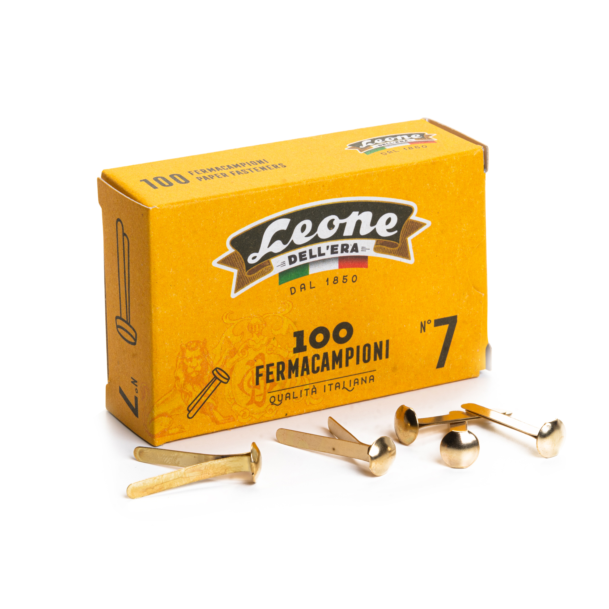 Fermacampioni ottonati - n. 7 - 3,1 cm …