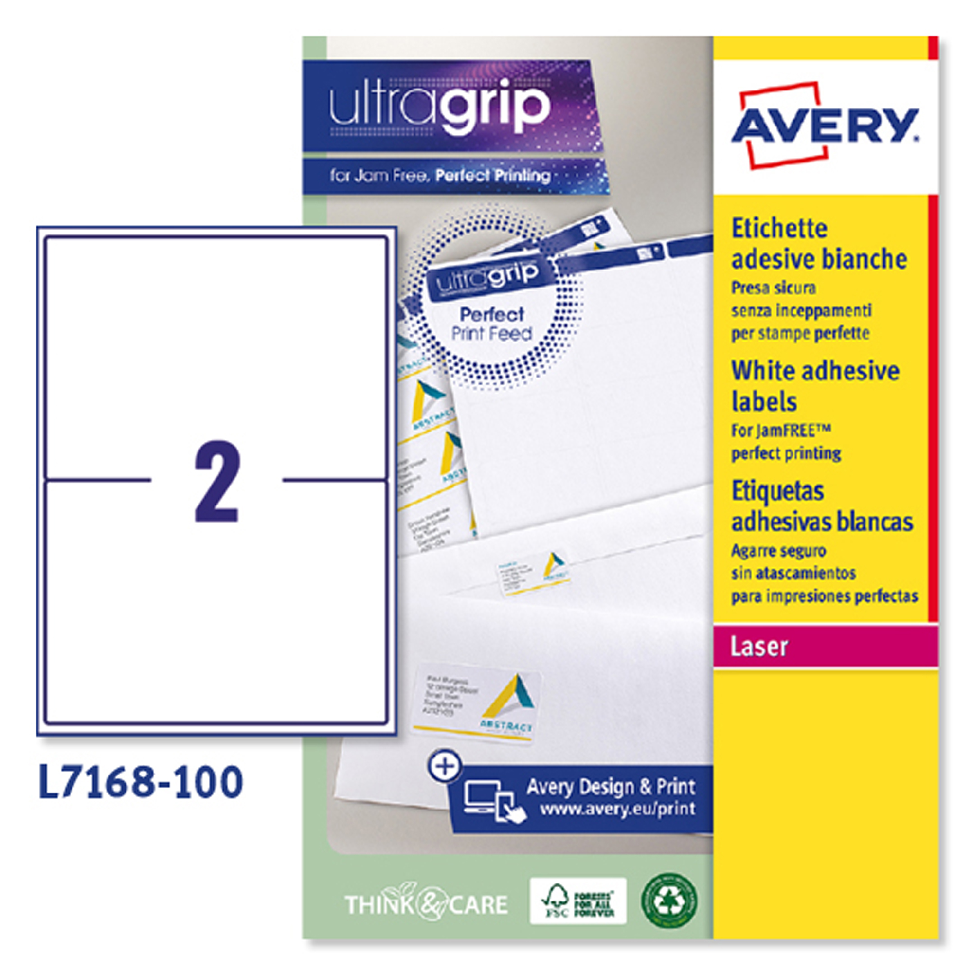 Etichette adesive L7168 - in carta - angoli …