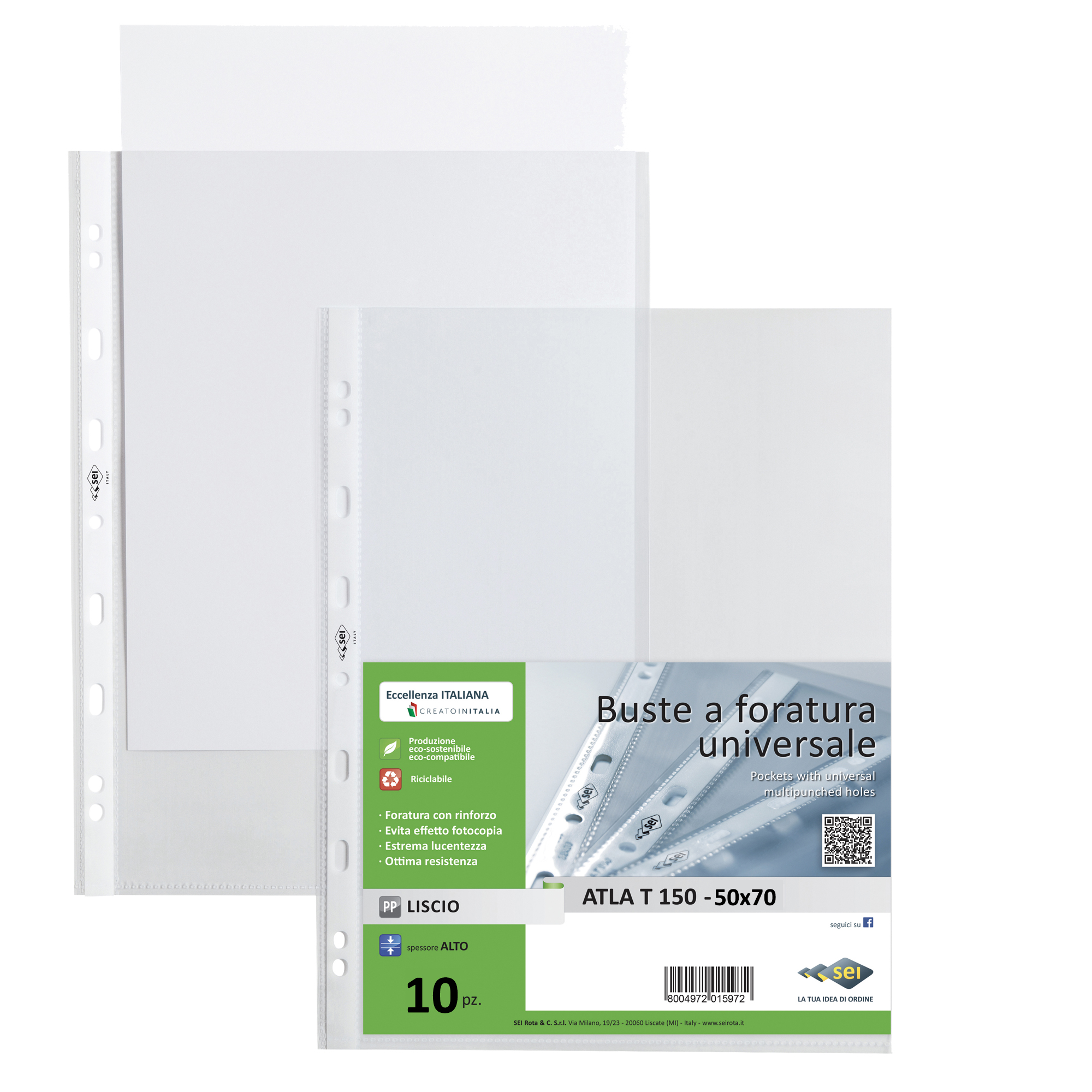 Buste forate Atla T - pesante - liscio …