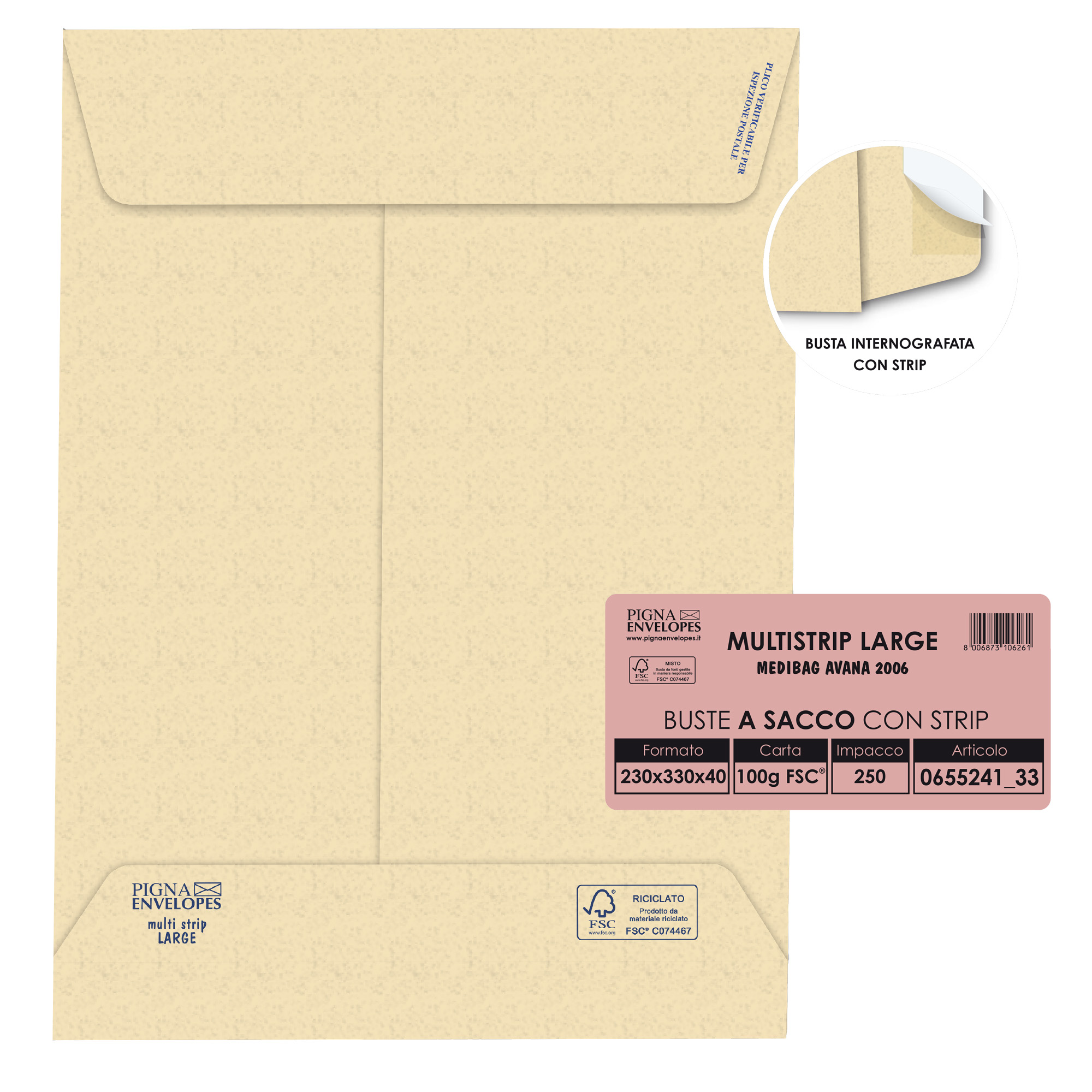 Pigna LAGERMAIL - Busta - espandibile - 230 …