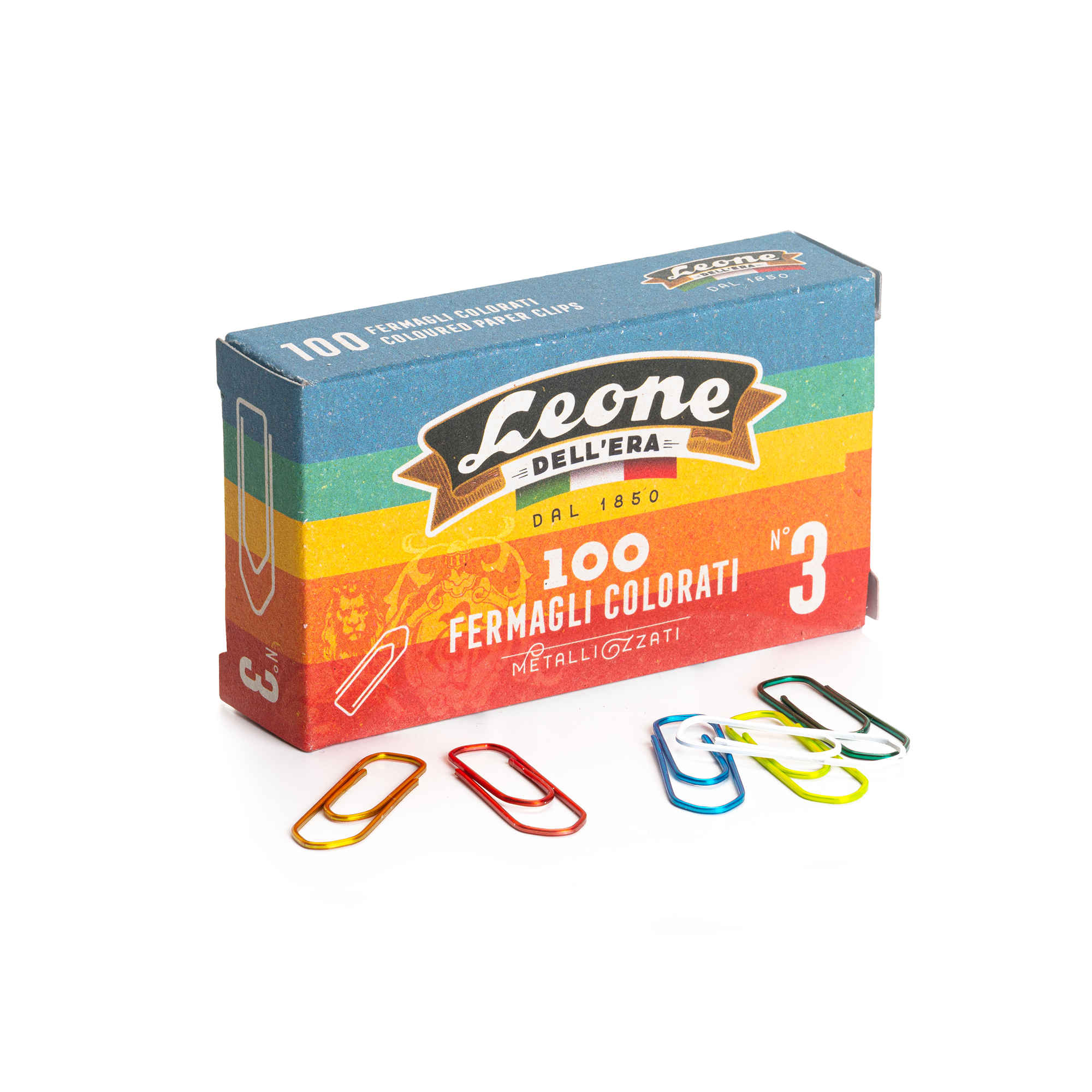 Leone Dell'Era Fermagli colorati metallizzati N3 Confezione da …