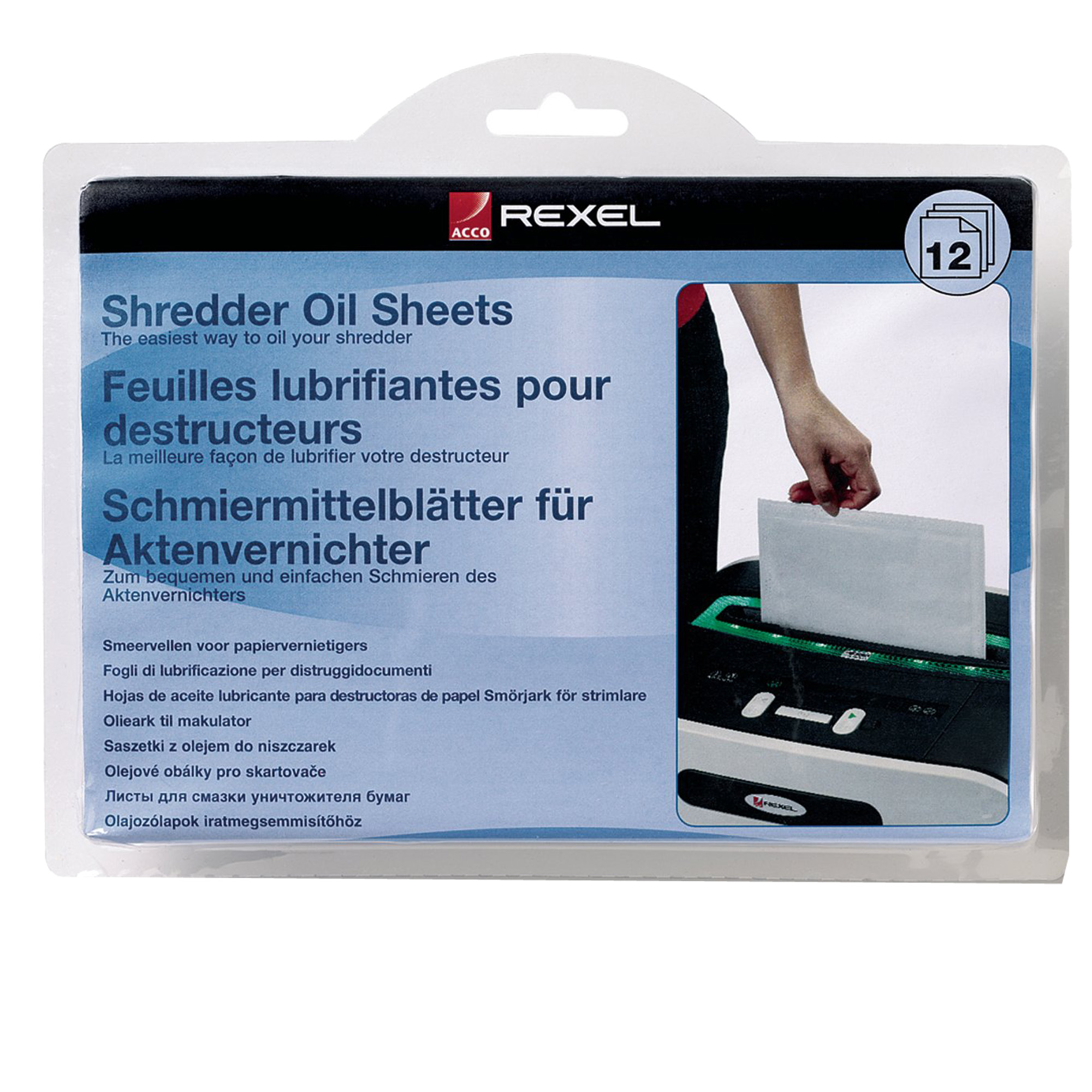 Rexel - Fogli lubrificanti per distruggidocumenti (pacchetto di …