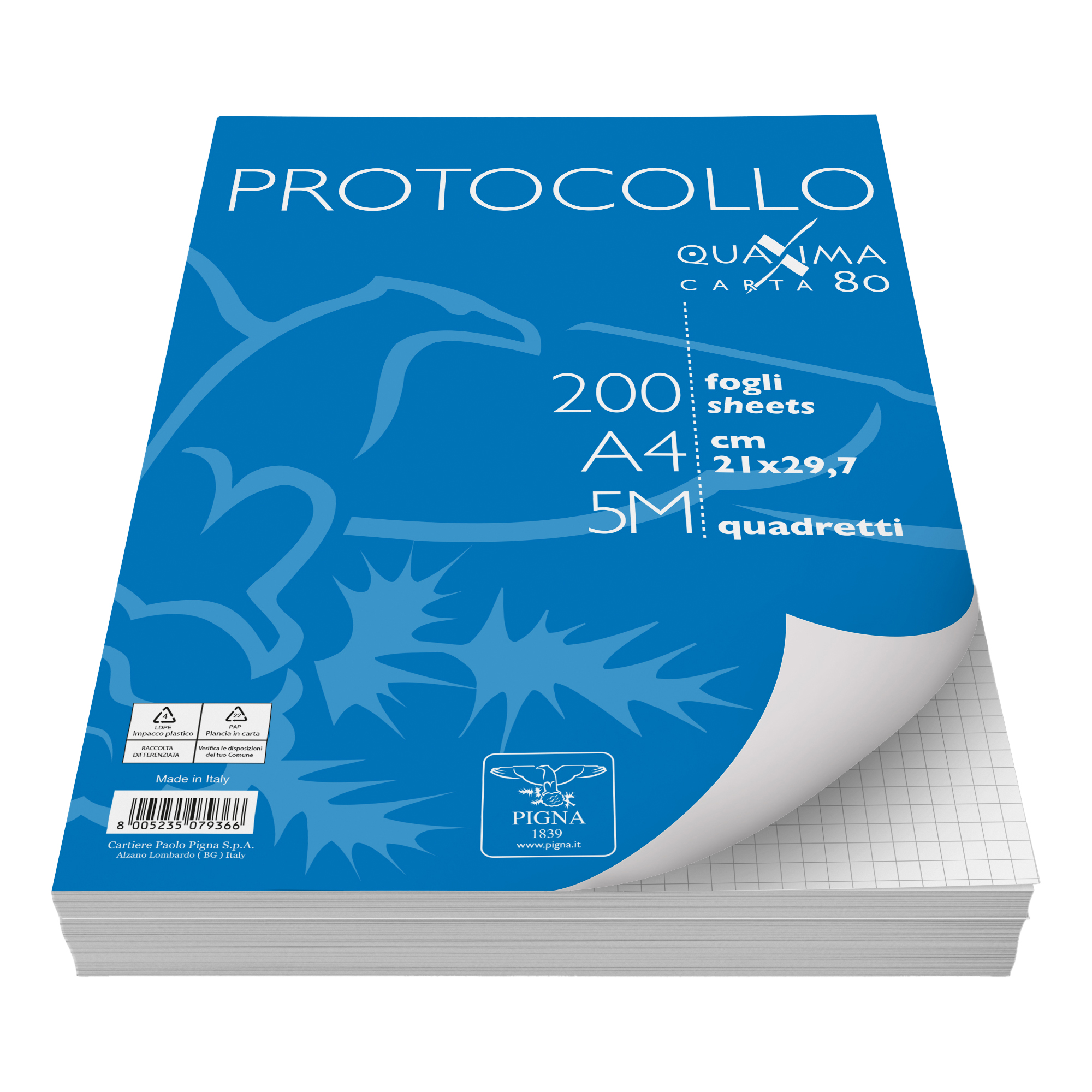 Fogli protocollo Quaxima - A4 - 5 mm …