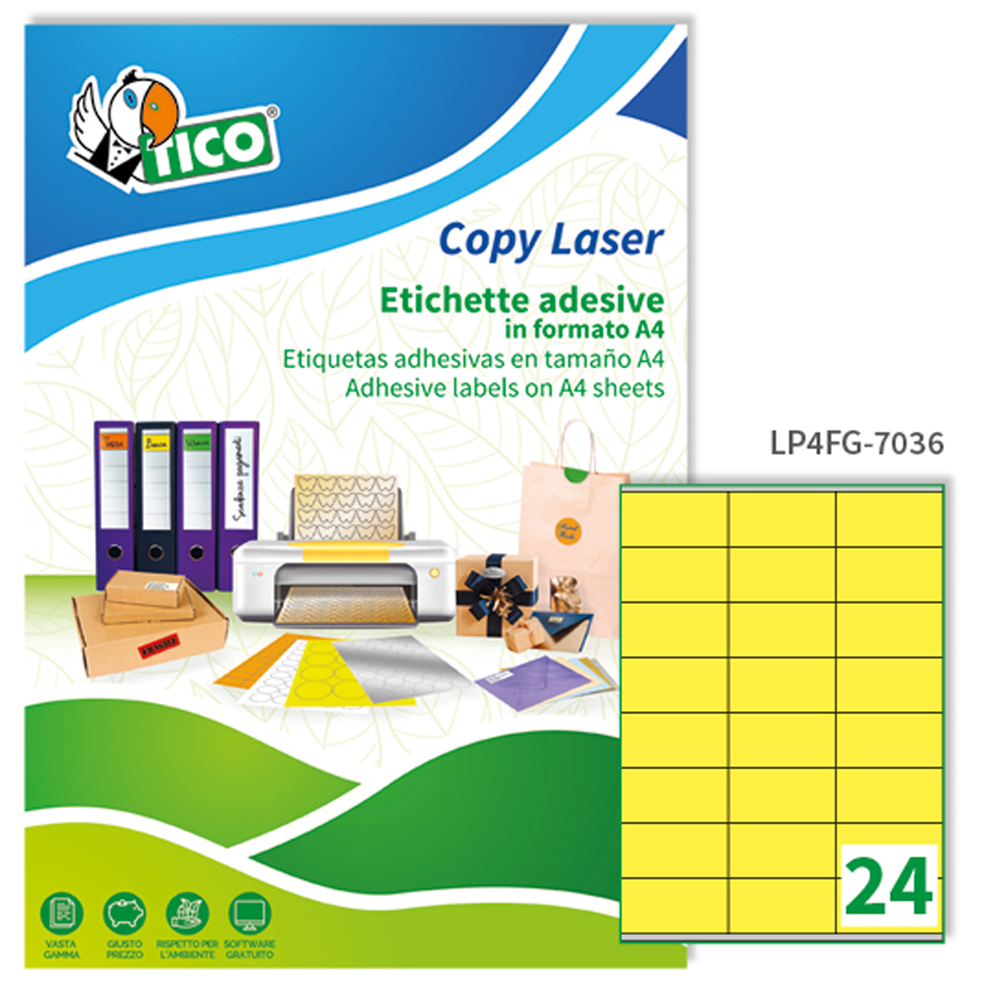 Tico Copy Laser Premium - Carta - autoadesivo …