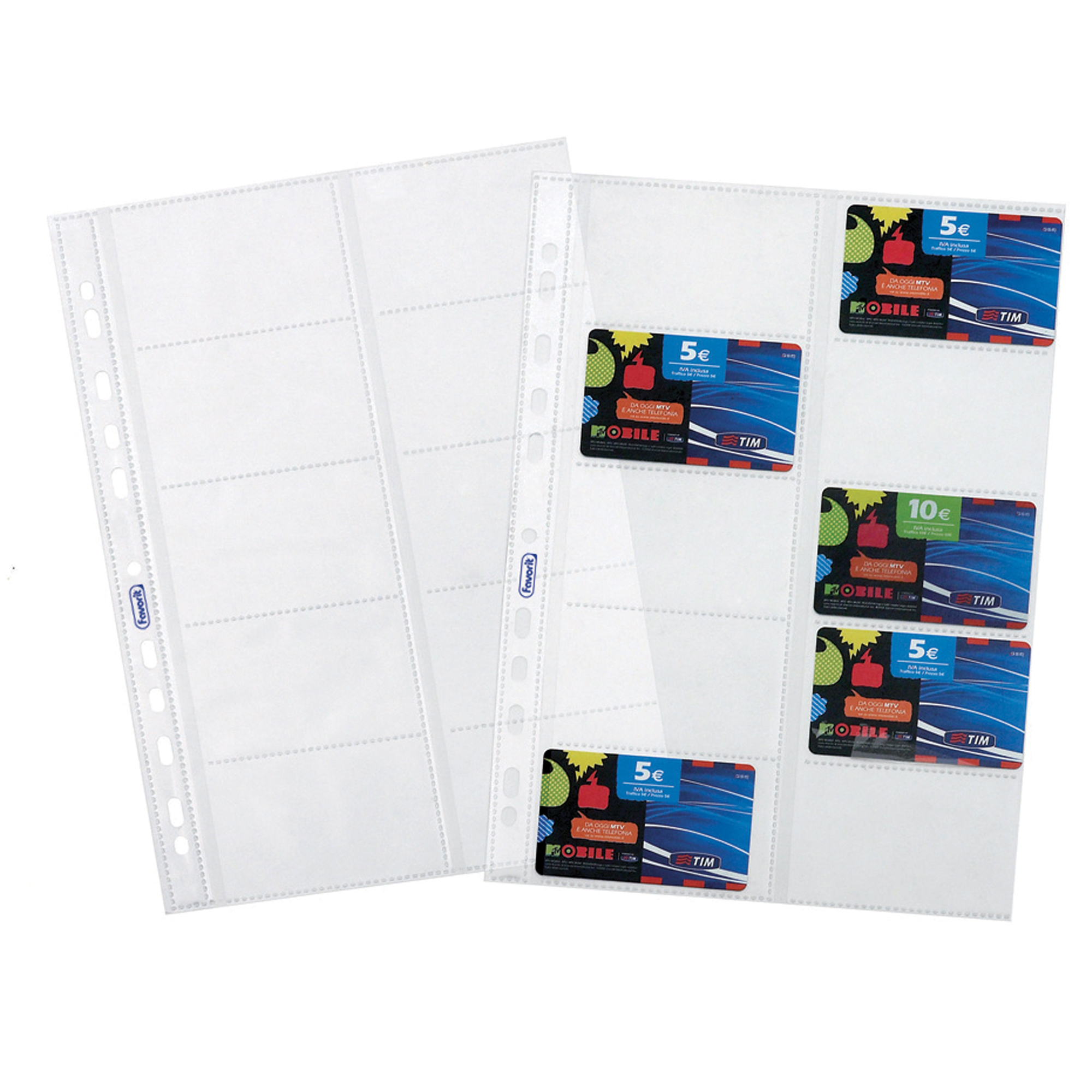 Buste forate porta cards - PPL - 10 …