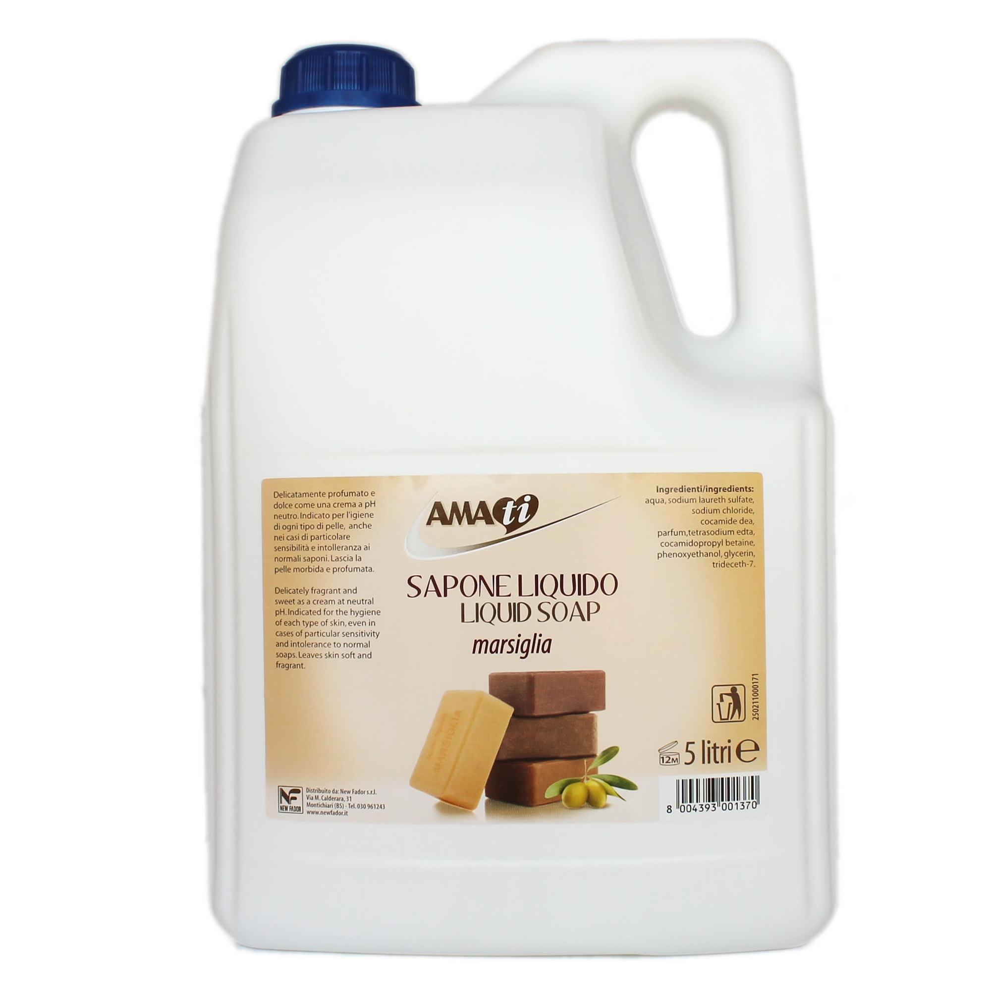 Detergente liquido - marsiglia - tanica da 5 …