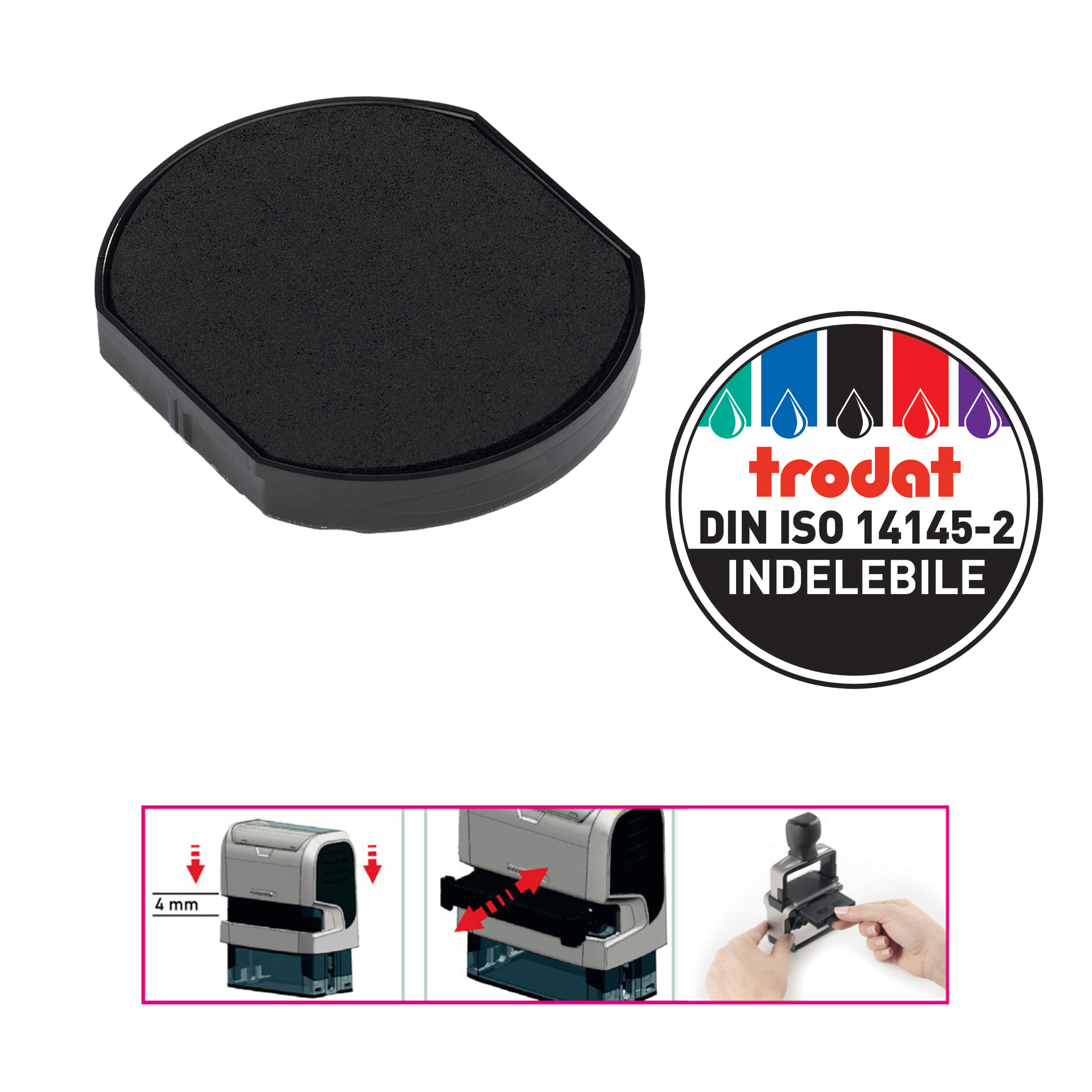 Tampone di ricambio 6/46040 - nero - Trodat …