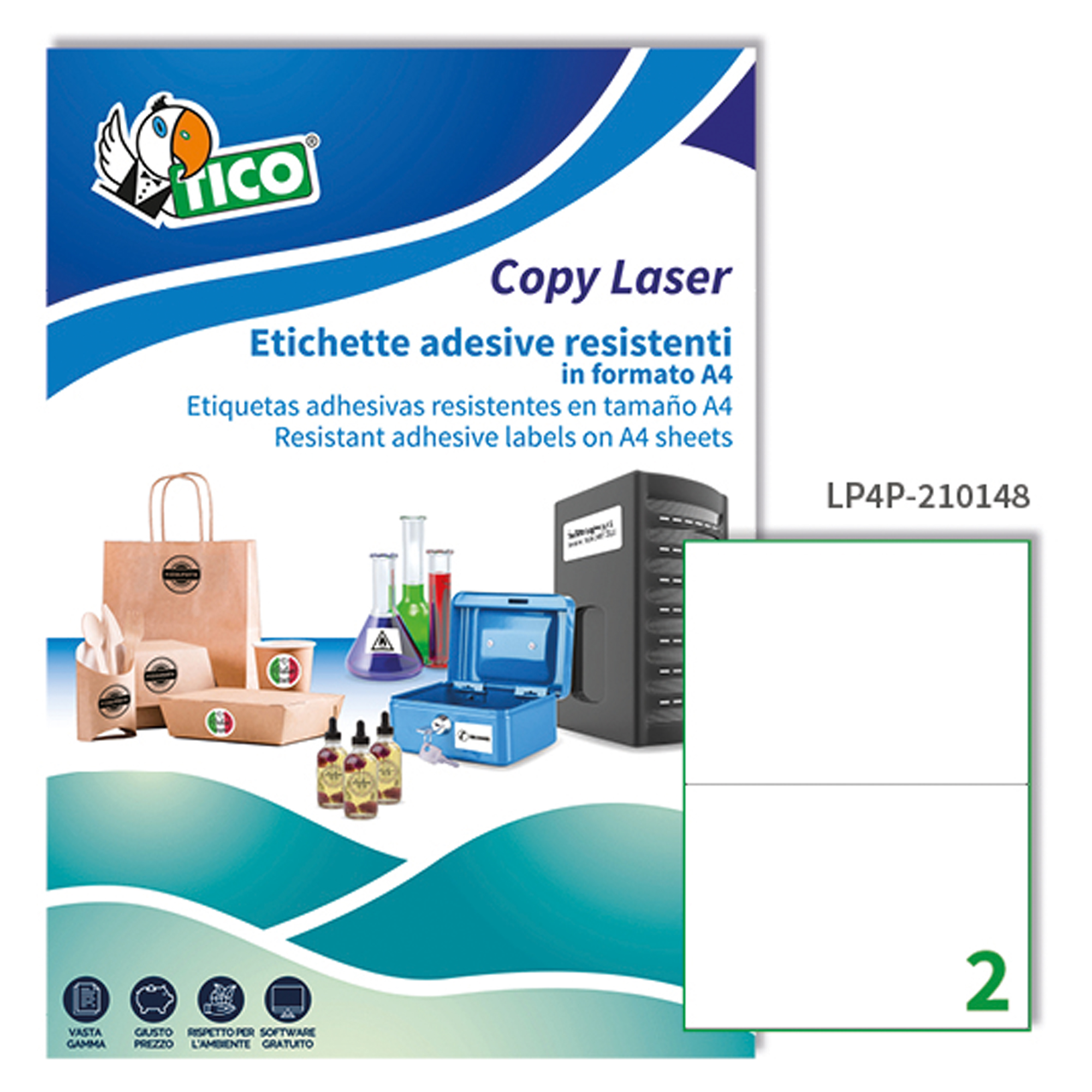 Tico Copy Laser Premium - Poliestere - autoadesivo …