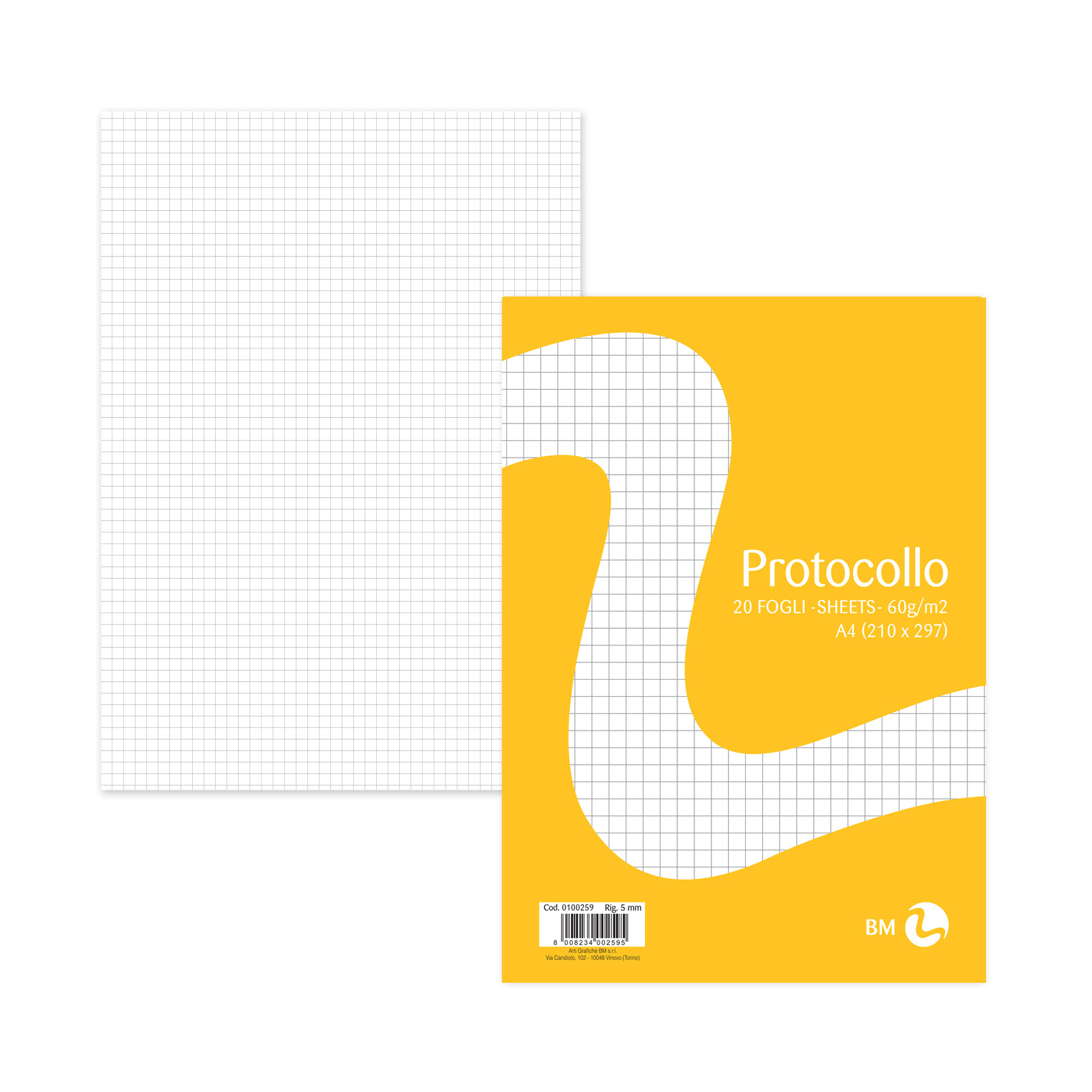 Foglio protocollo - A4 - 5 mm - …