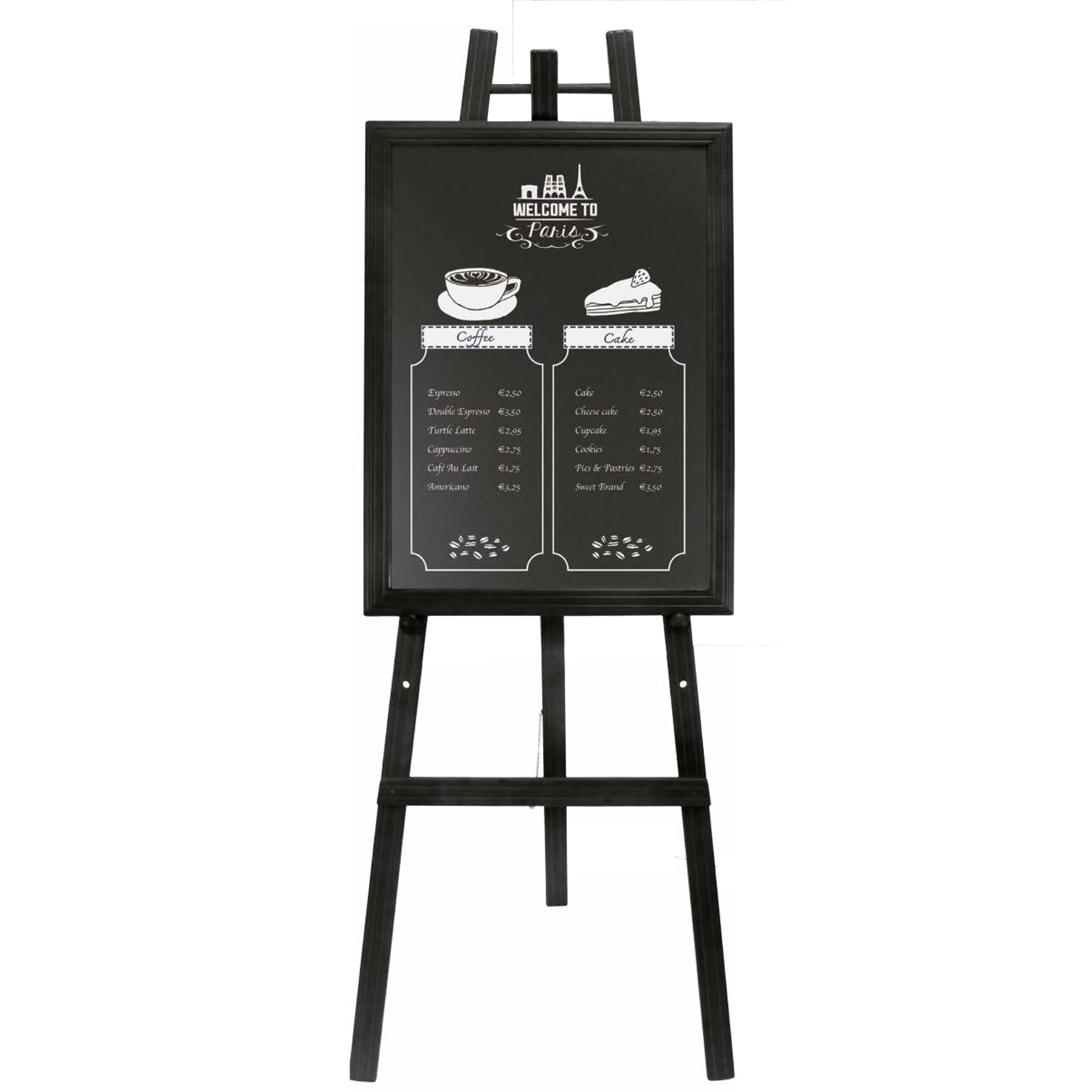 Cavalletto in legno nero - altezza 165 cm …