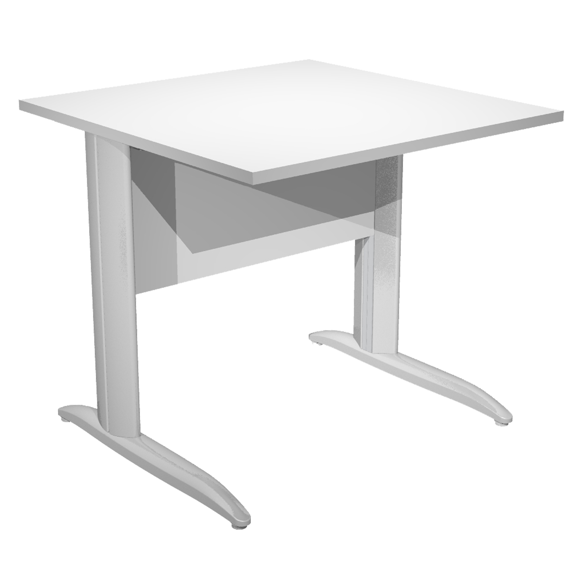 Scrivania lineare Easy - 80 x 80 x …