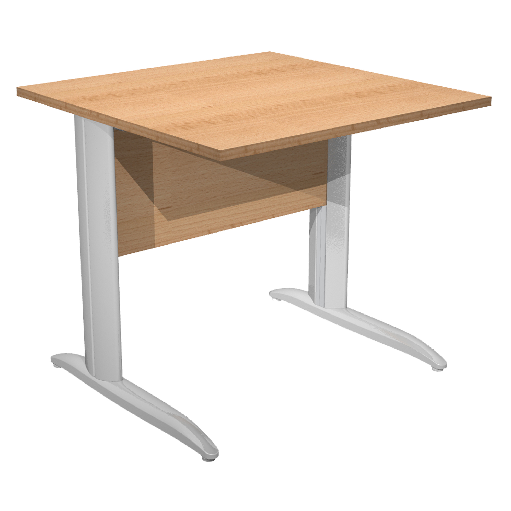 Scrivania lineare Easy - 80 x 80 x …