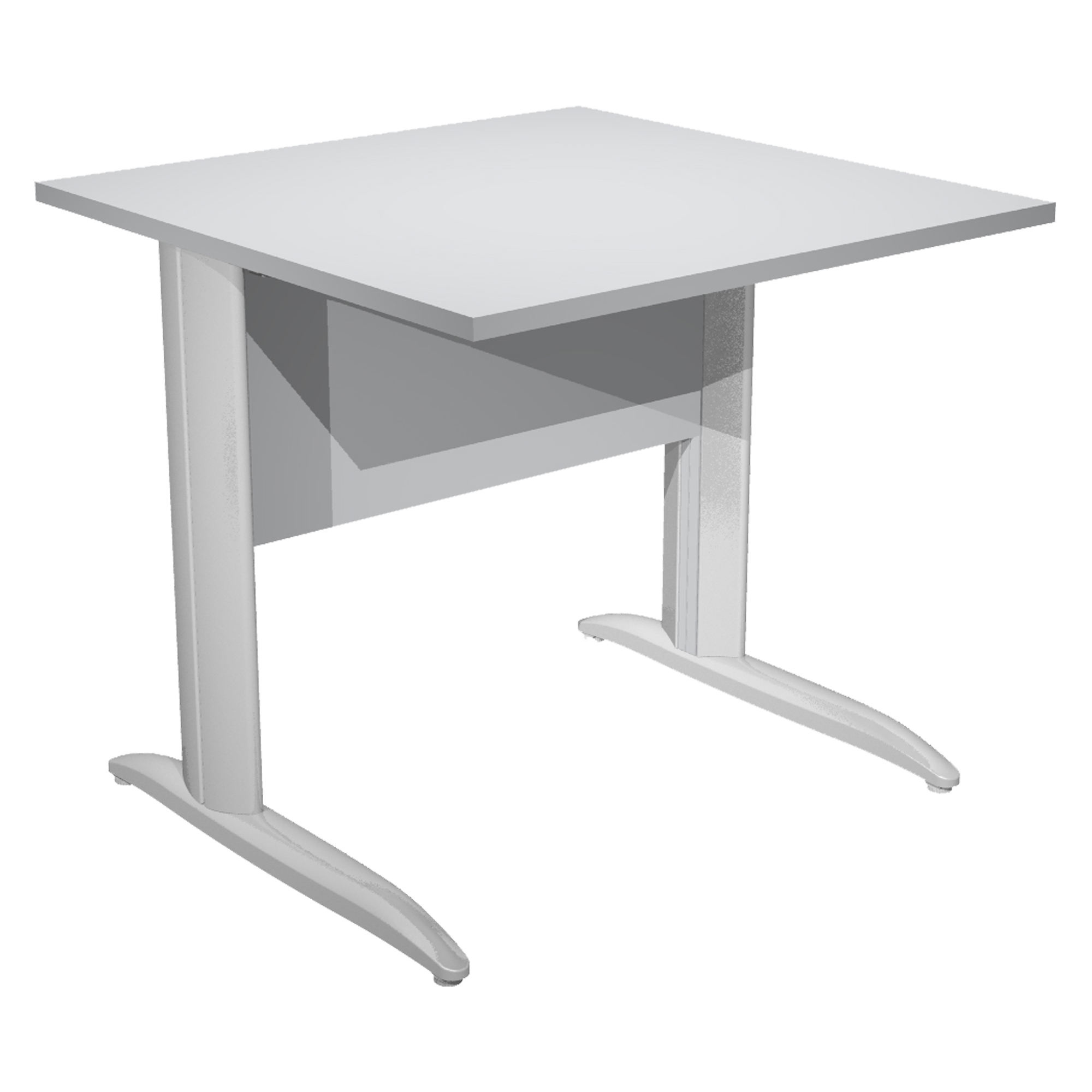 Scrivania lineare Easy - 80 x 80 x …