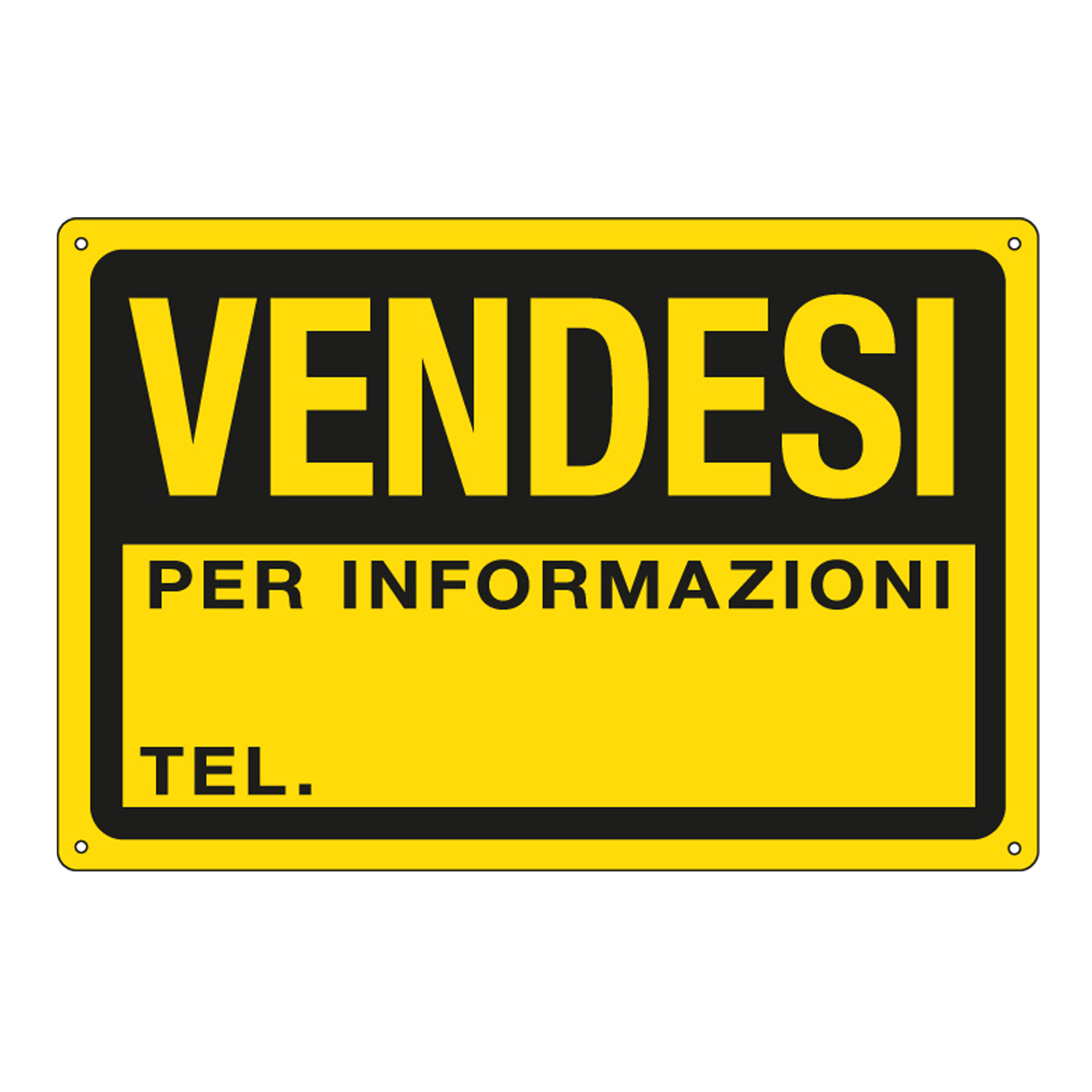 Cartello segnalatore - 30x20 cm - VENDESI - …
