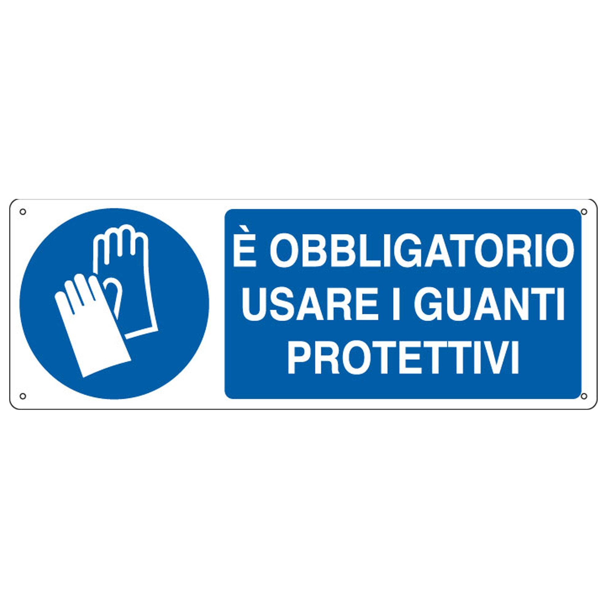 Cartello segnalatore - 35x12,5 cm - E' OBBLIGATORIO …
