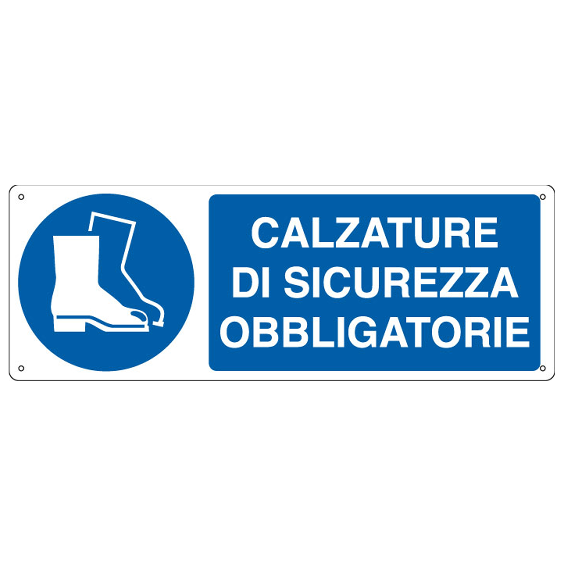 Cartello segnalatore - 35x12,5 cm - CALZATURE DI …