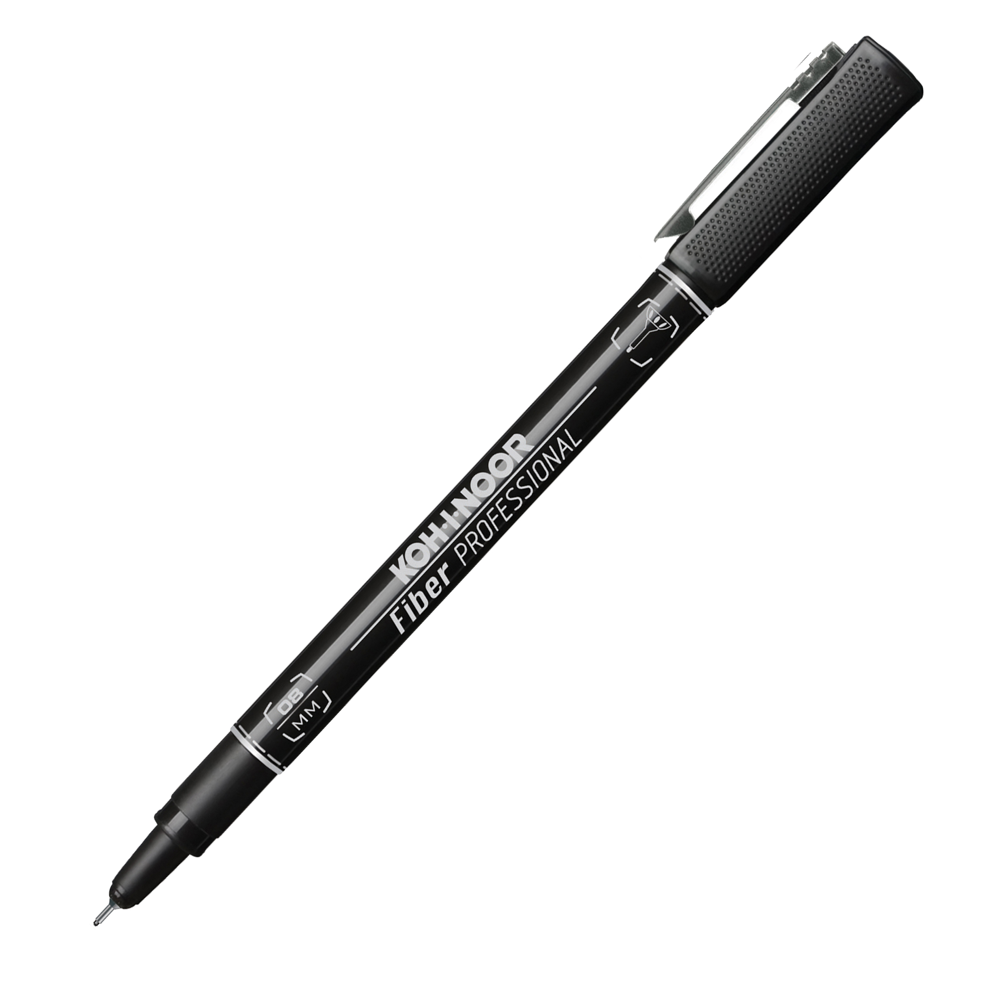 Fineliner Professional Fiber - 0,8mm - nero - …