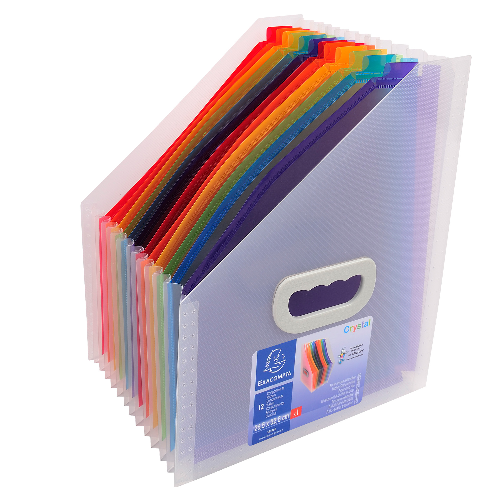 Classificatore portariviste Crystal - 12 tasche - PP …