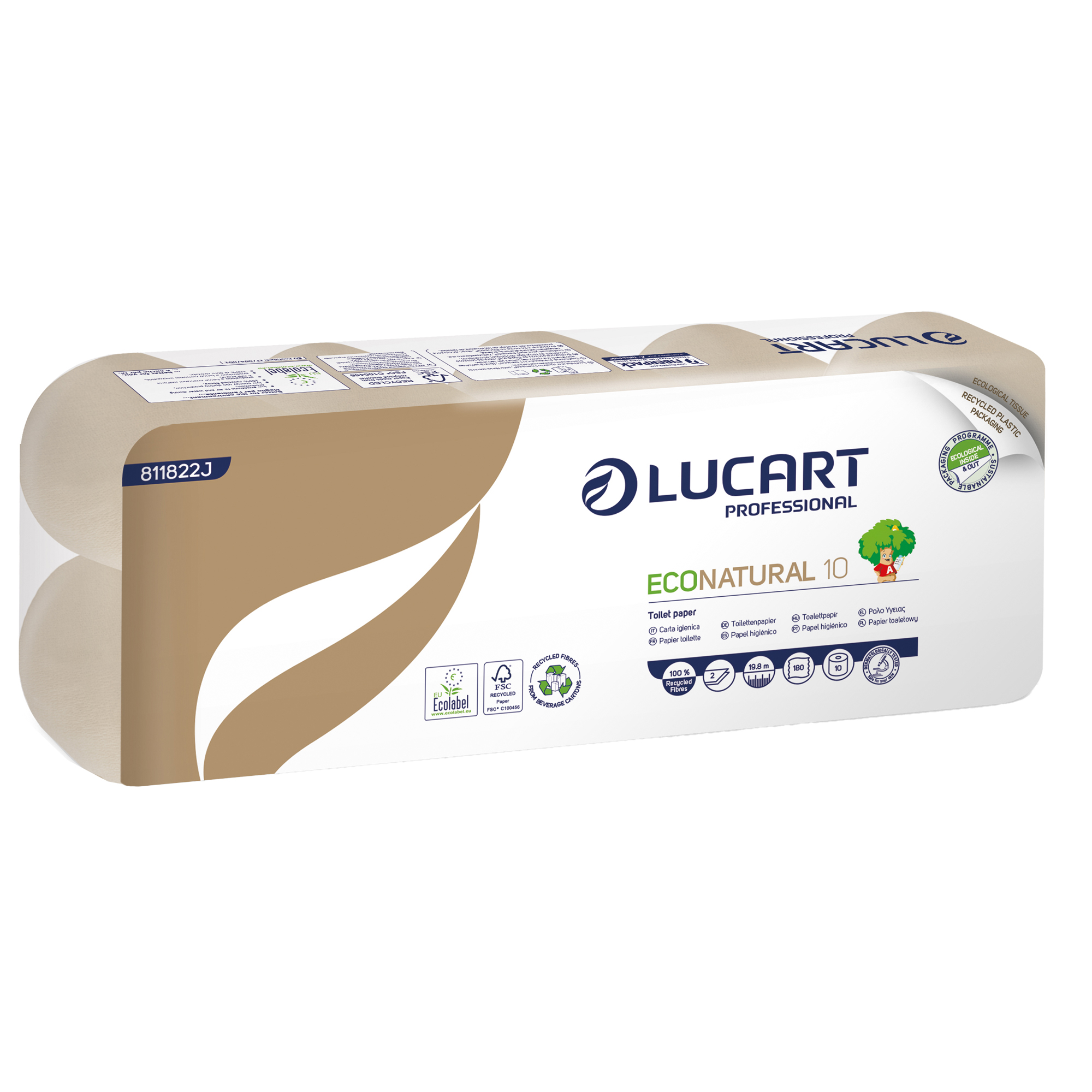Carta igienica EcoNatural - 9,5 cm x 19,8 …