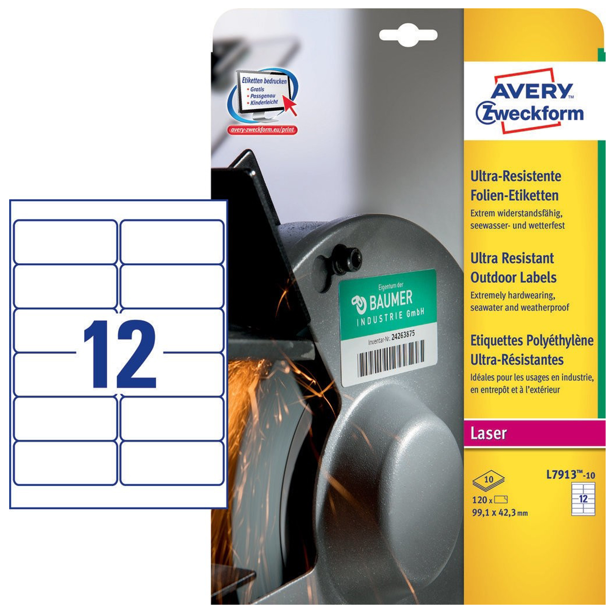 Etichette adesive extra resistenti - in PE - …