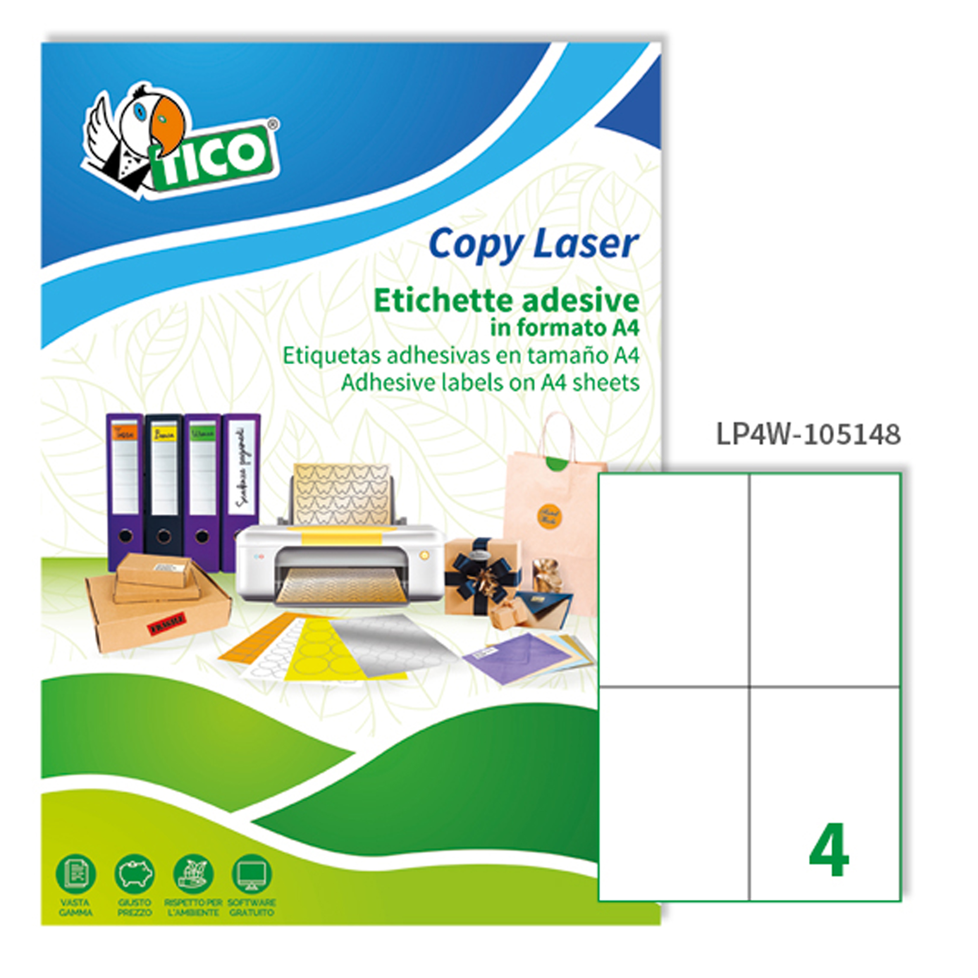 Tico Copy Laser Premium - Carta - adesivo …