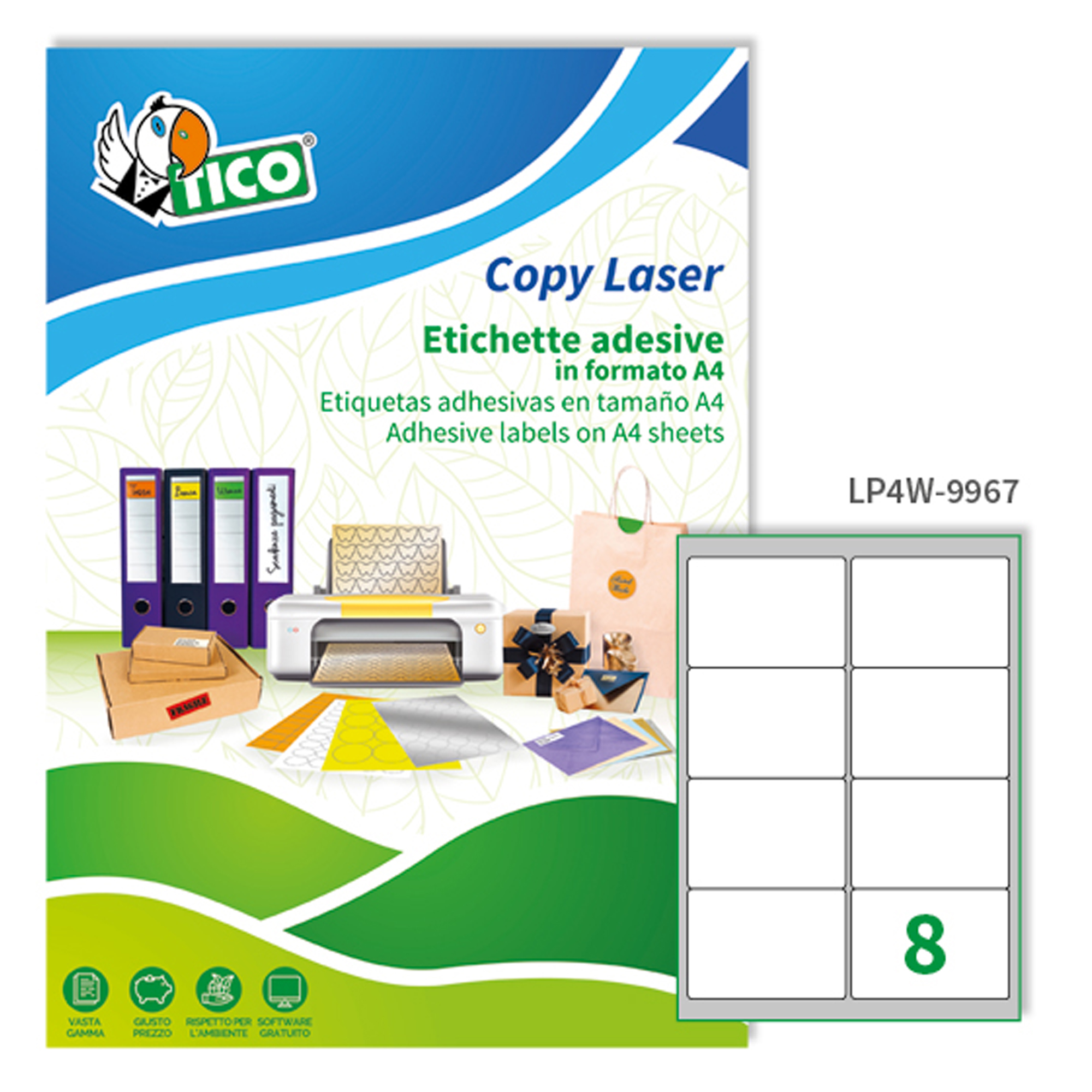 Tico Copy Laser Premium - Opaca - adesivo …