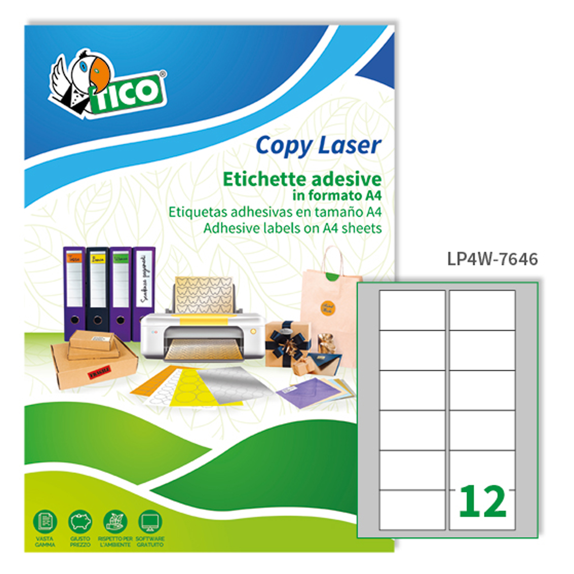 Tico Copy Laser Premium - Adesivo permanente - …