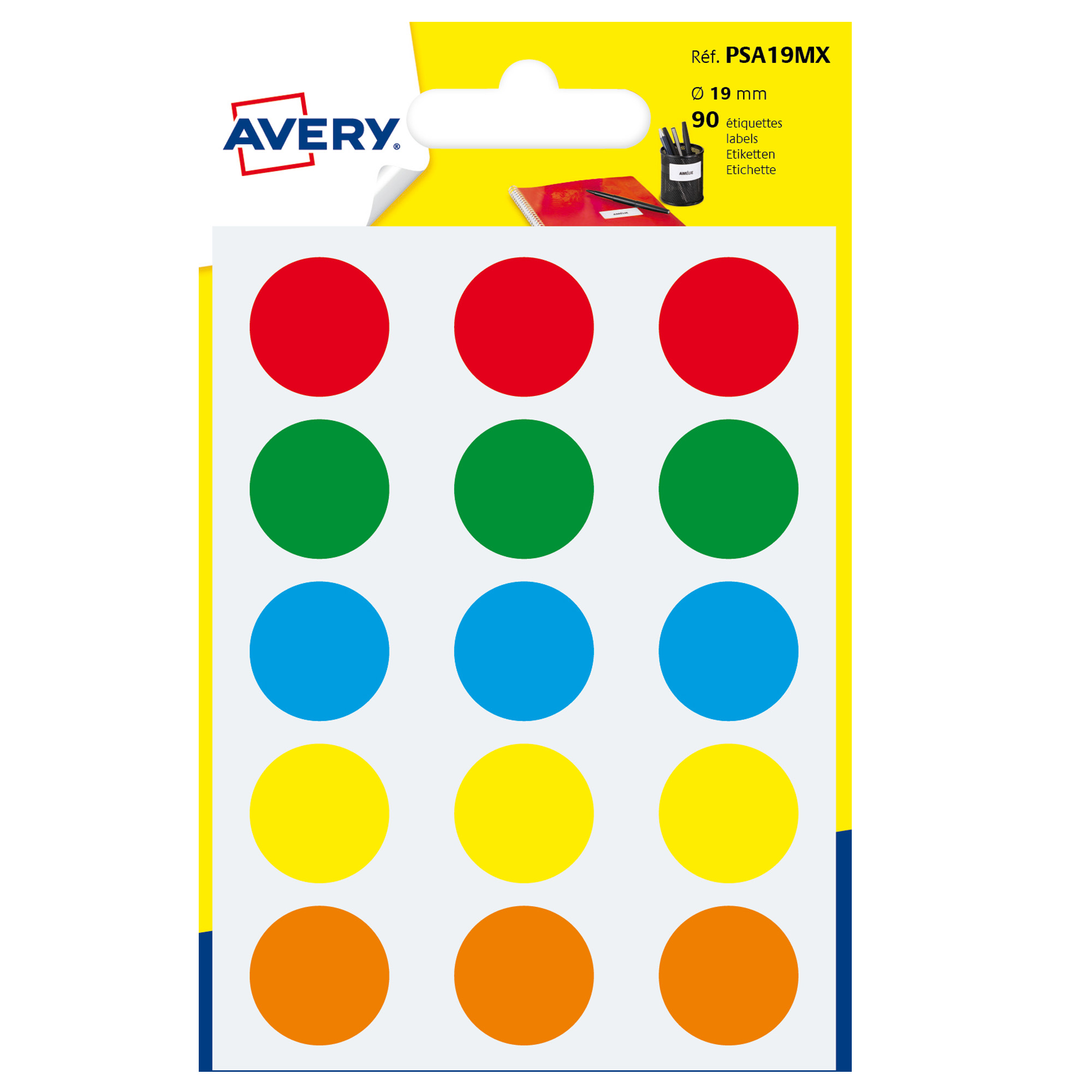 Etichette adesive tonde PSA - in carta - …