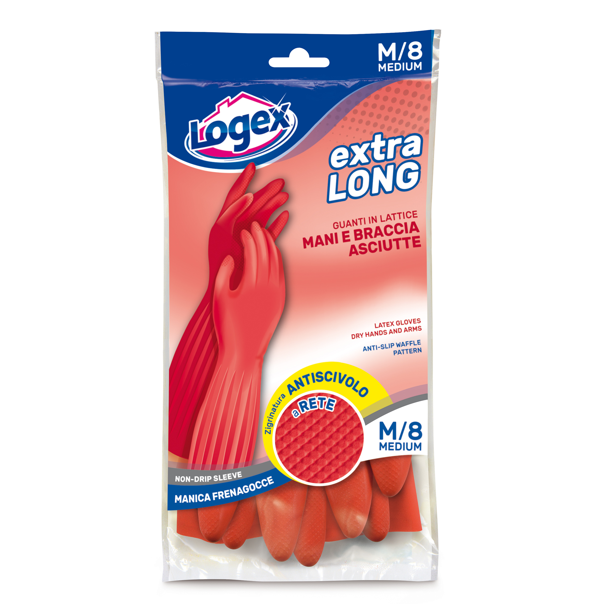 Guanti in lattice Extralong - taglia M - …