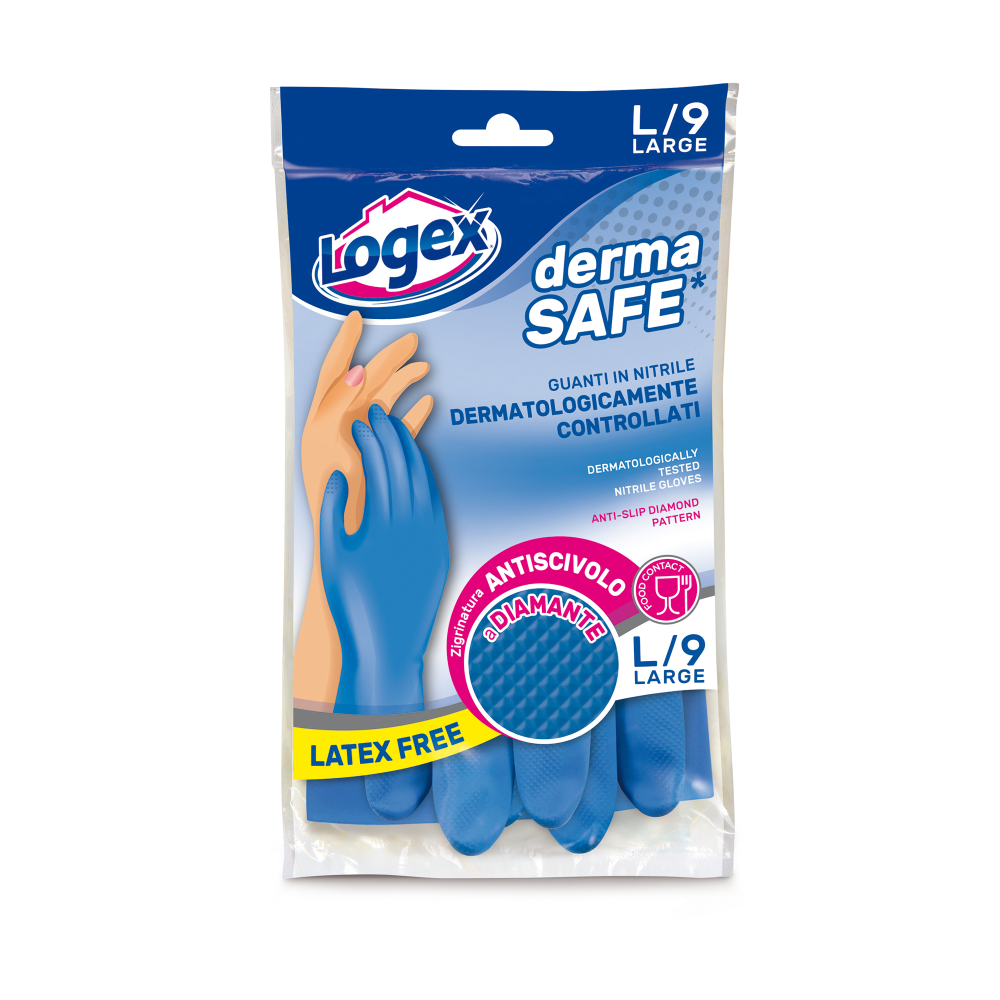 Guanti in nitrile Dermasafe - taglia L - …