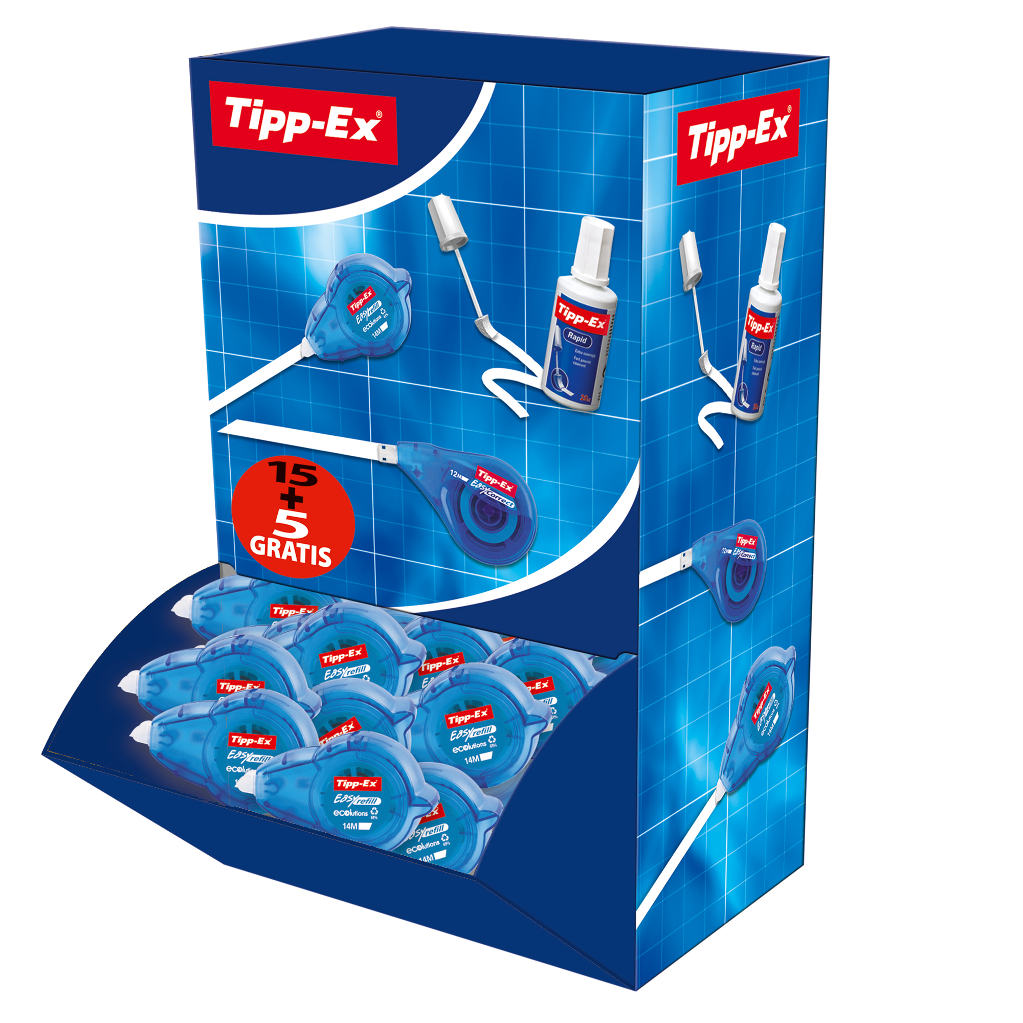 Correttore a nastro Easy Refill - 5 mm …