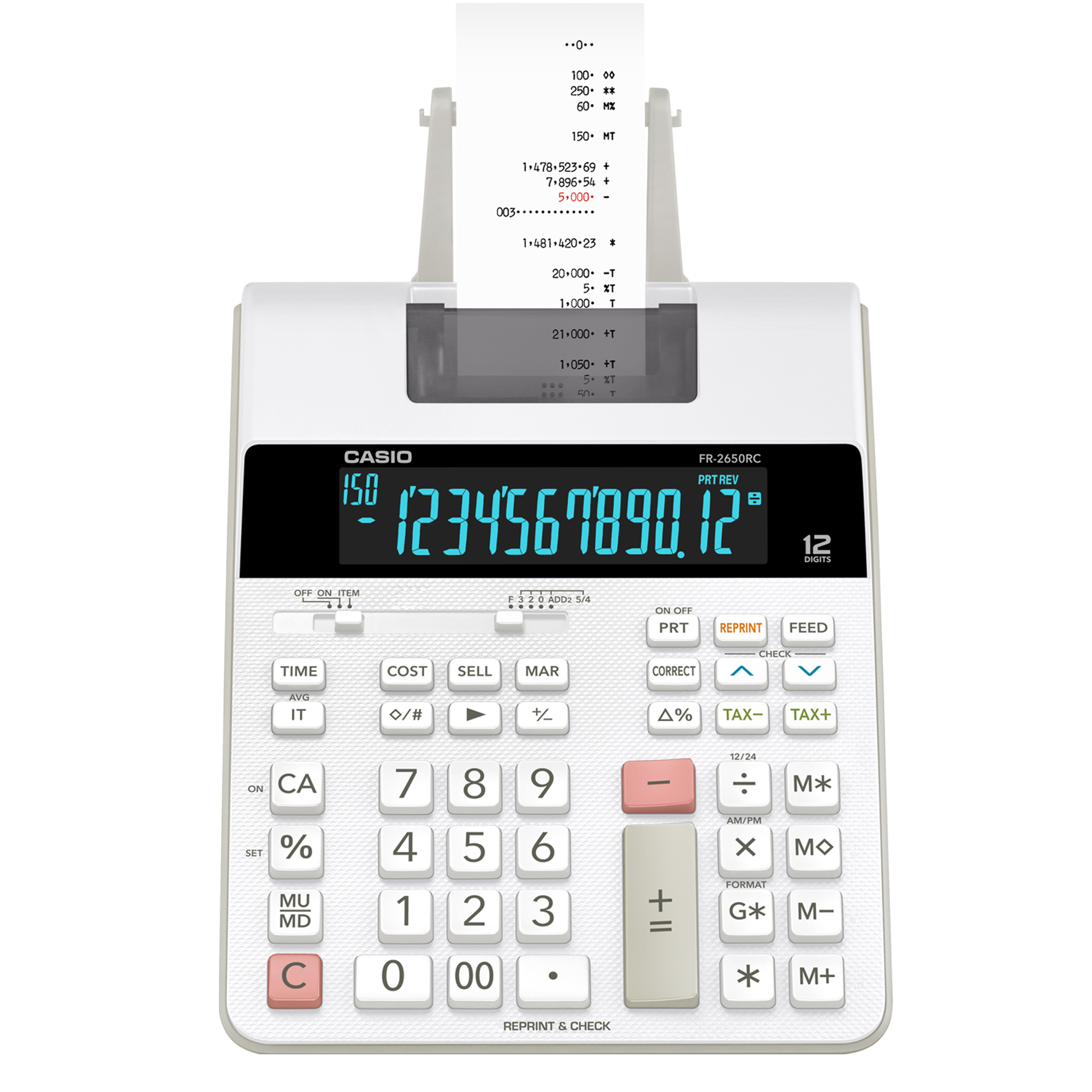 Calcolatrice scrivente FR-2650RC - 12 cifre - 31,3 …